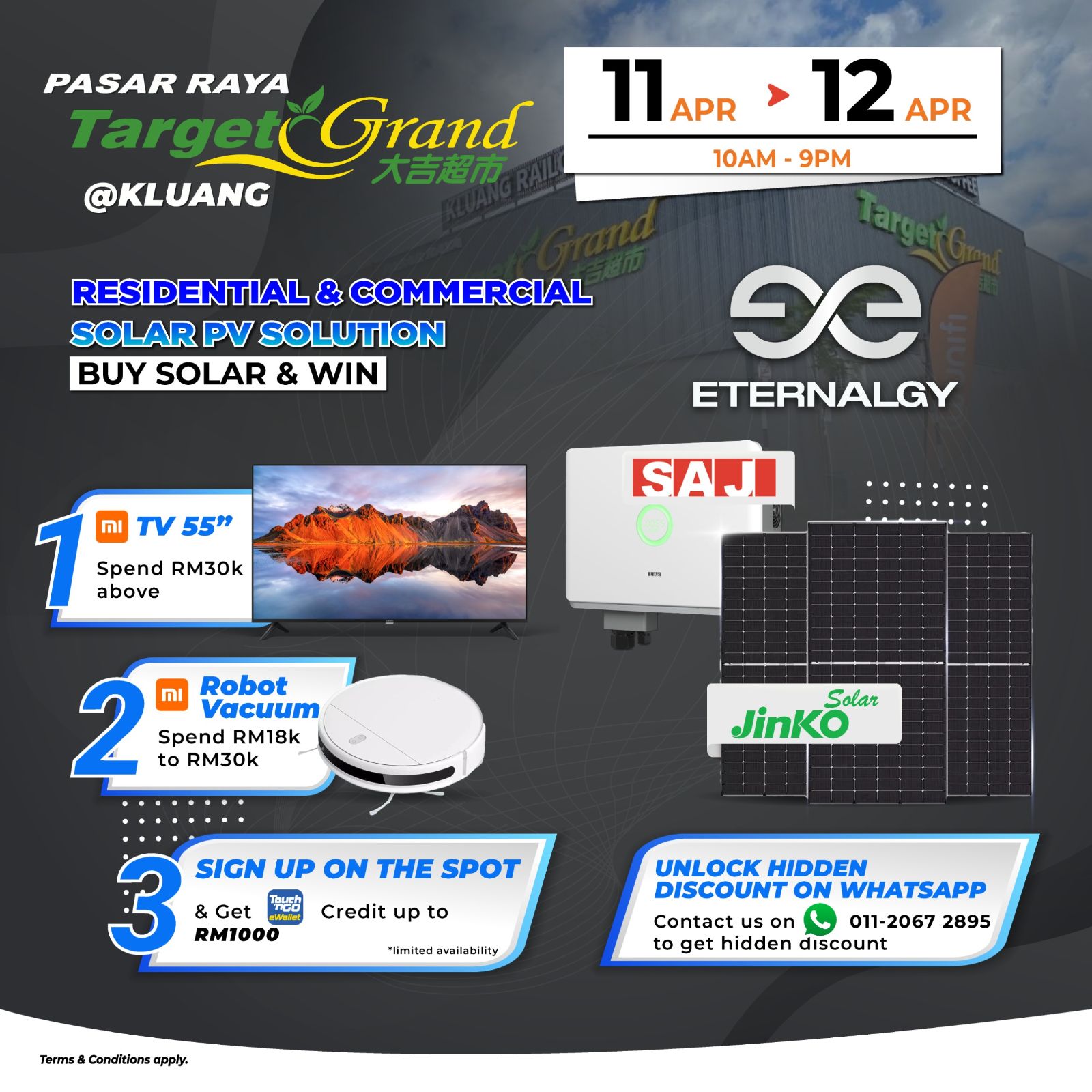 🚀 [MALAYSIA FIRST] Next-Gen Jinko Solar Technology, Exclusively at ETERNALGY! ☀️