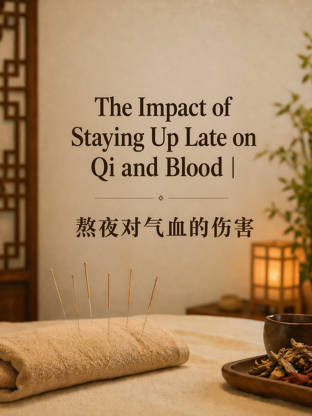 The Impact of Staying Up Late on Qi and Blood
