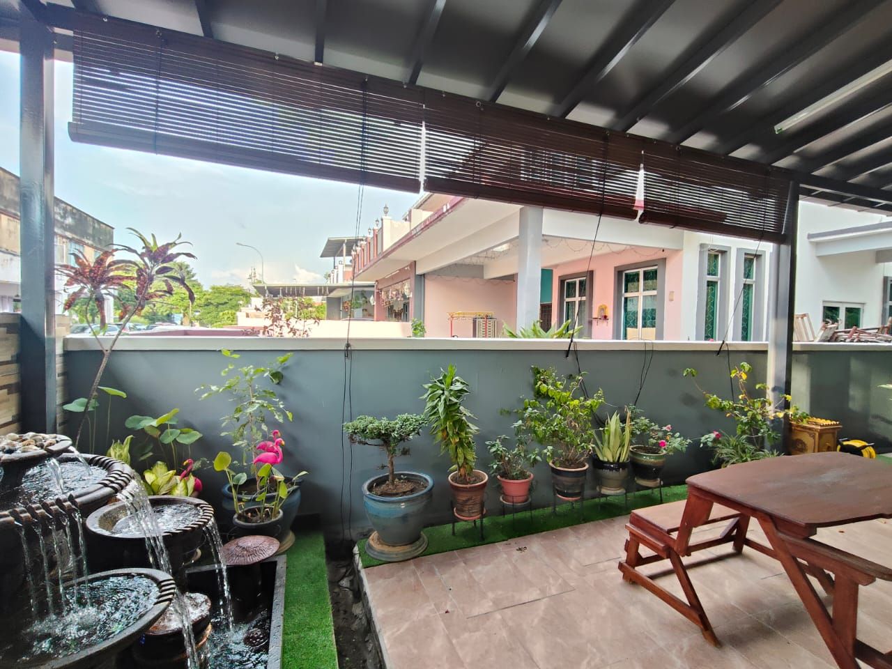 Outdoor Wooden Blind installation; Jln Raja Nong 6A/KS02, Taman Bunga Raya, 41200 Klang, Selangor