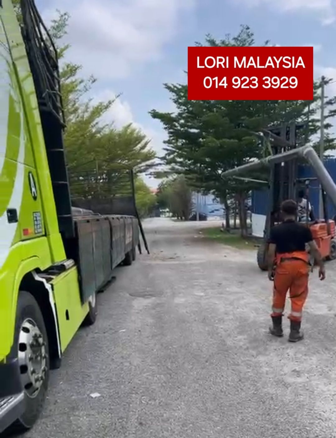 Lori Sewa Murah Jenis Trailer 40 kaki Kargo Pindah Barang dari Kulim Kedah ke Simpang Ampat Pulau Pinang