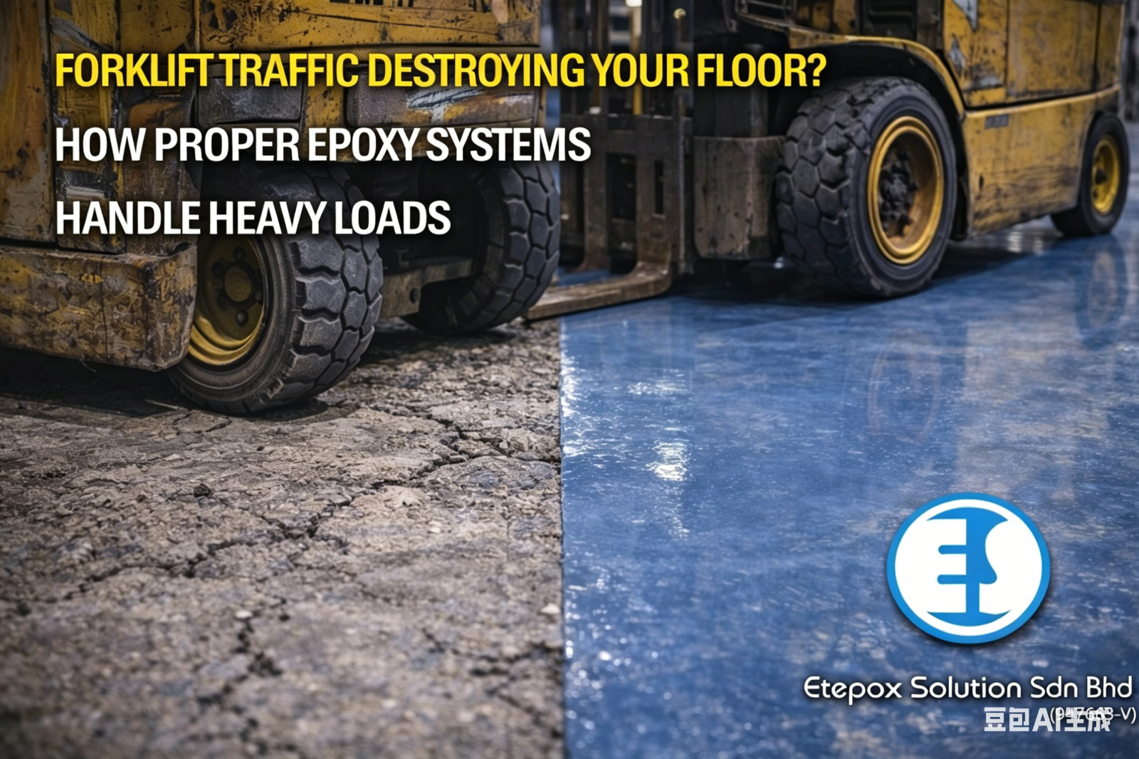 Forklift Traffic Destroying Your Floor? How Proper Epoxy Systems Handle Heavy Loads