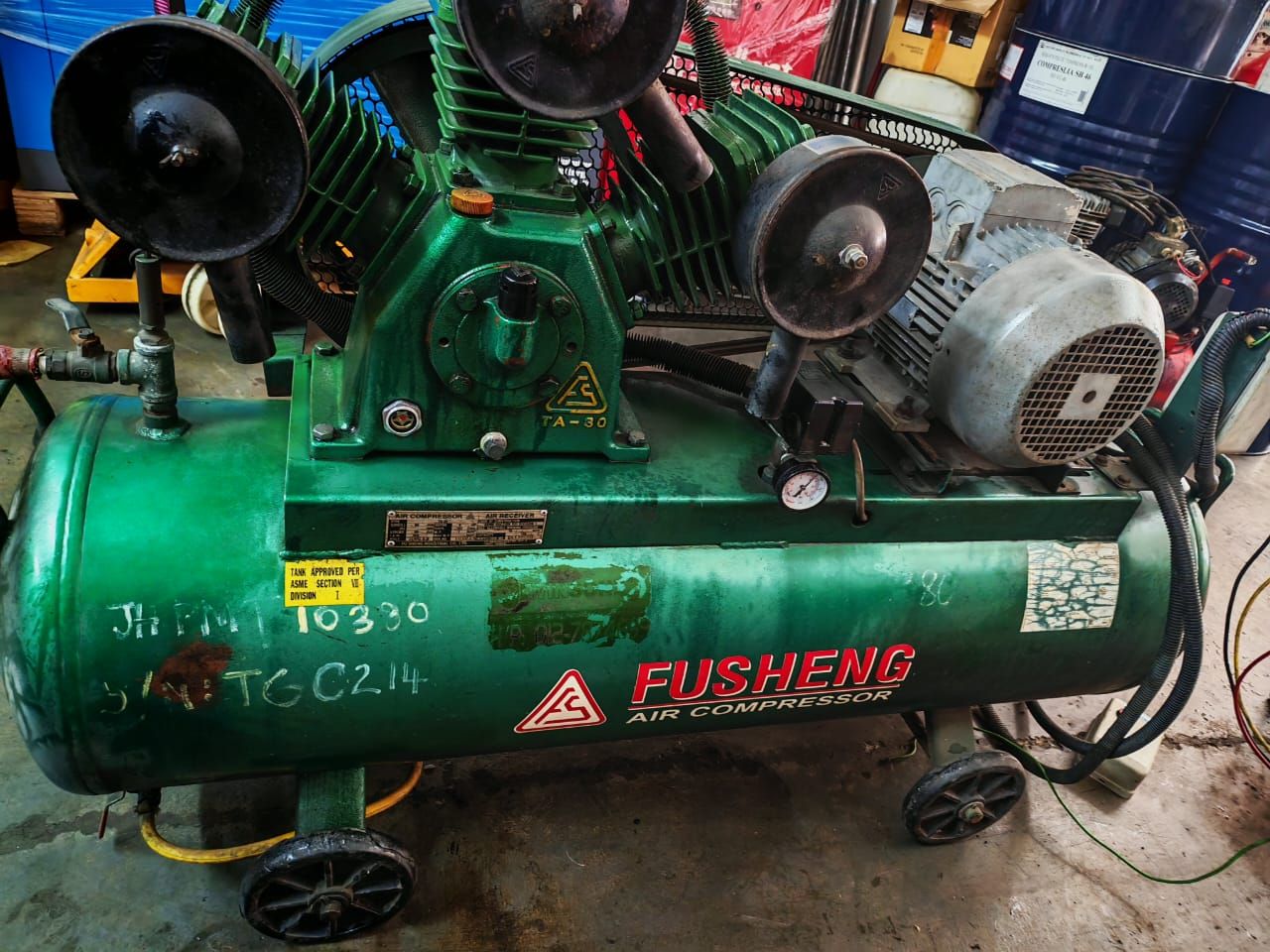 Used Fusheng Piston Air Compressor 