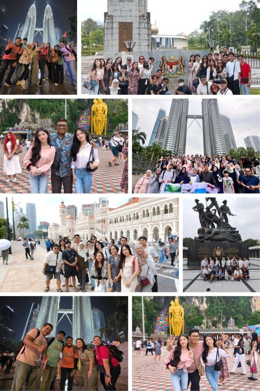 Indonesian Tourists Exploring Malaysia’s Iconic Landmarks