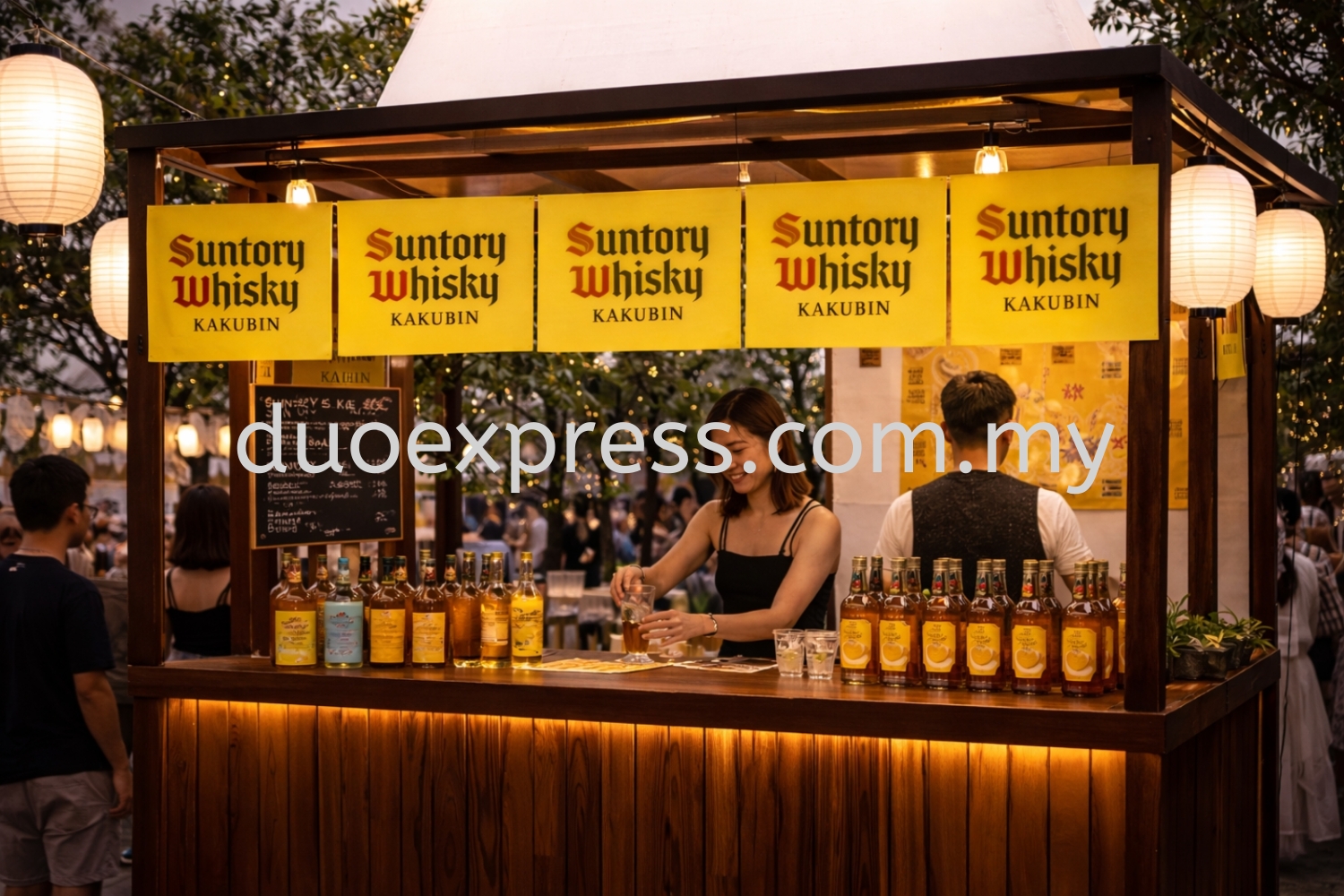 Custom Noren Curtain for kiosk, and Premium printed branding curtain for festival, exhibition & food stall