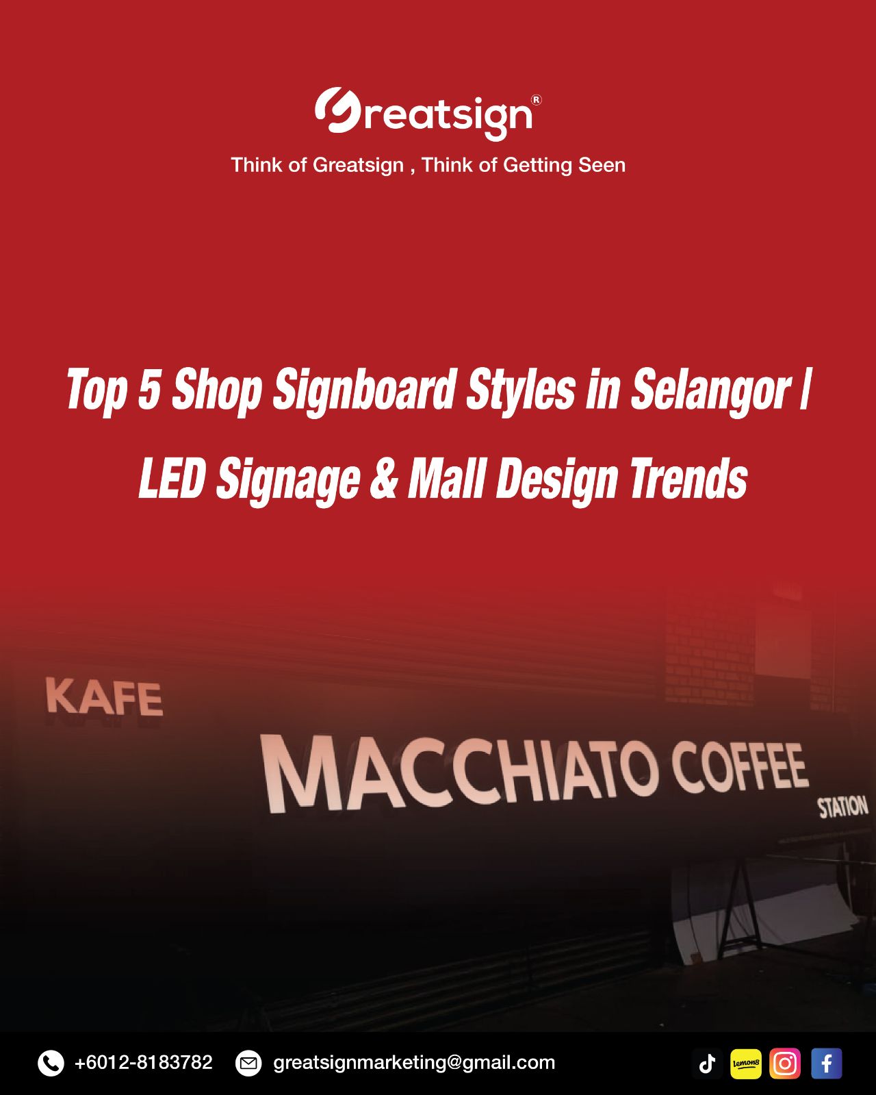 Top 5 Shop Signboard Styles in Selangor | LED Signage & Mall Design Trends