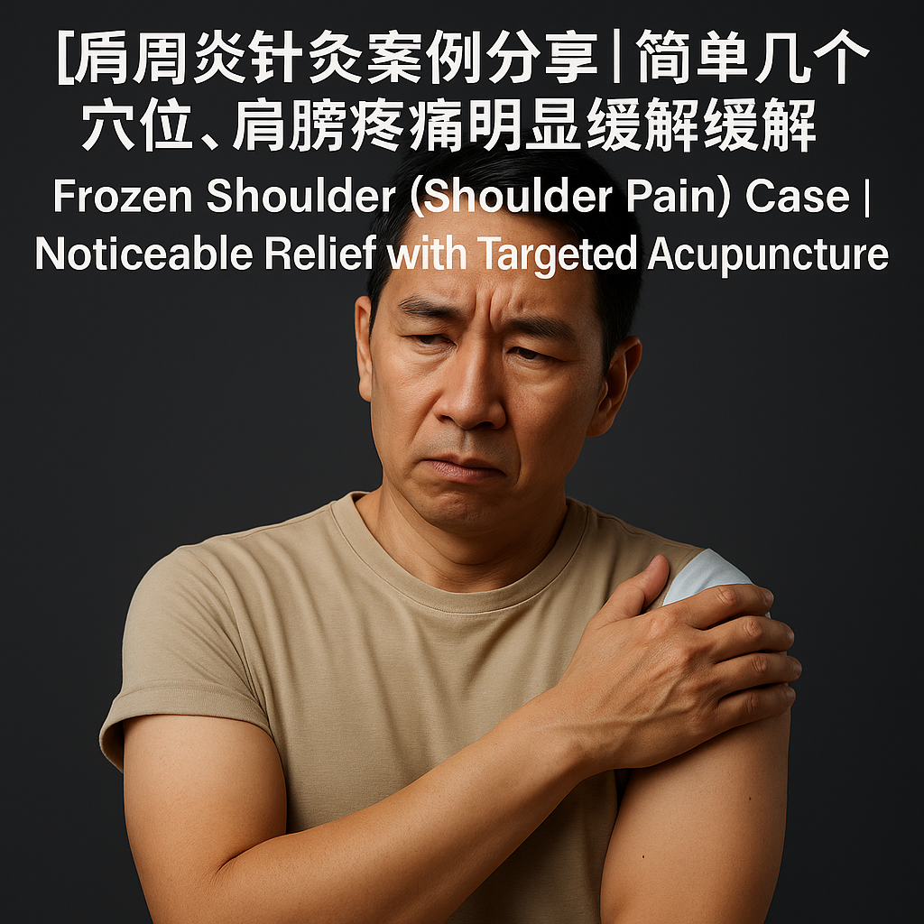 Frozen Shoulder (Shoulder Pain) Case | Noticeable Relief with Targeted Acupuncture