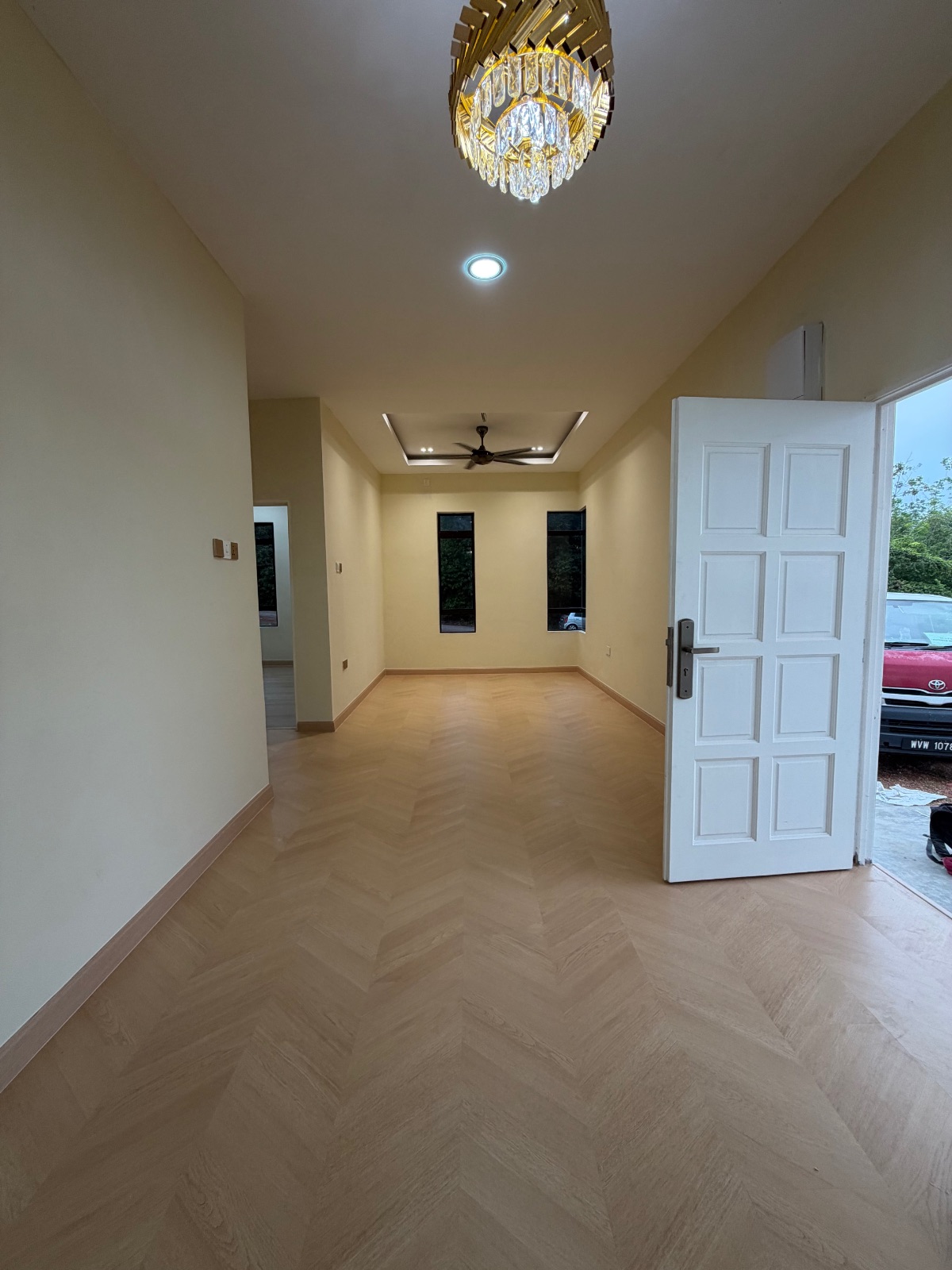 Laminate flooring 8mm+2mm foam Spc flooring,vinyl flooring,Melaka site