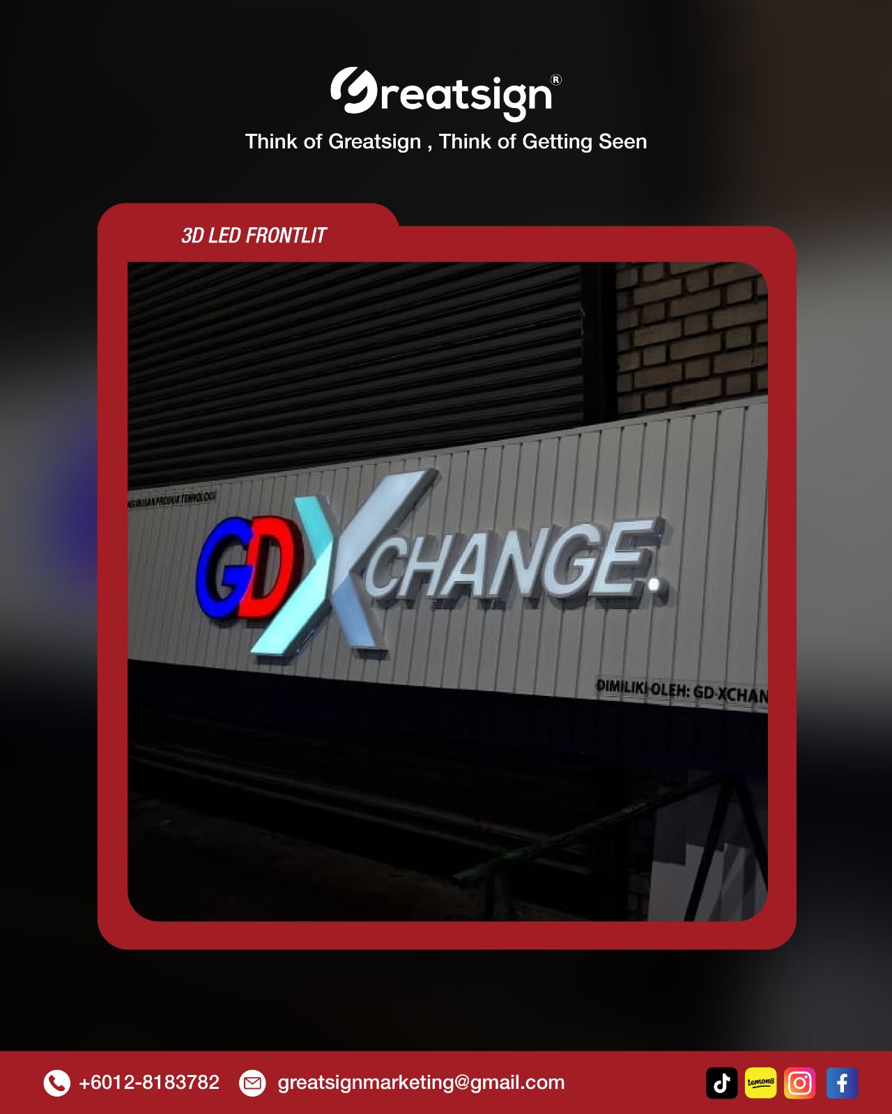 High-Brightness 3D LED Lettering Signboard Specialist ✨ | Penang, Kedah & Sungai Petani
