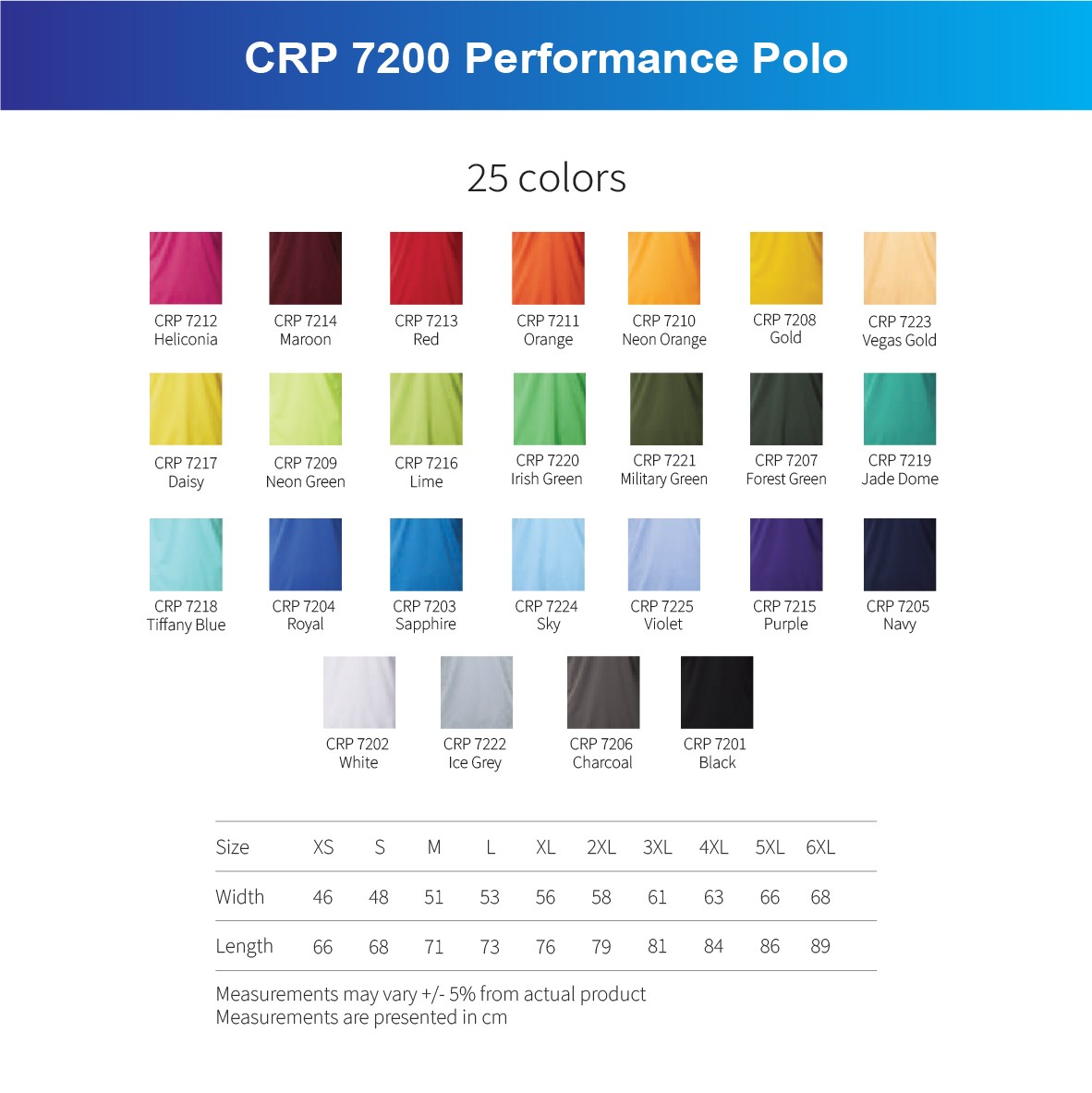 CRP 7200 Performance Polo