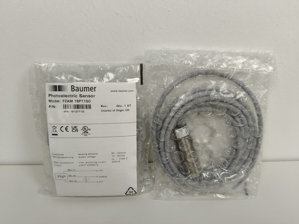 Baumer FZAM 18P1150 Photoelectric Sensor Malaysia