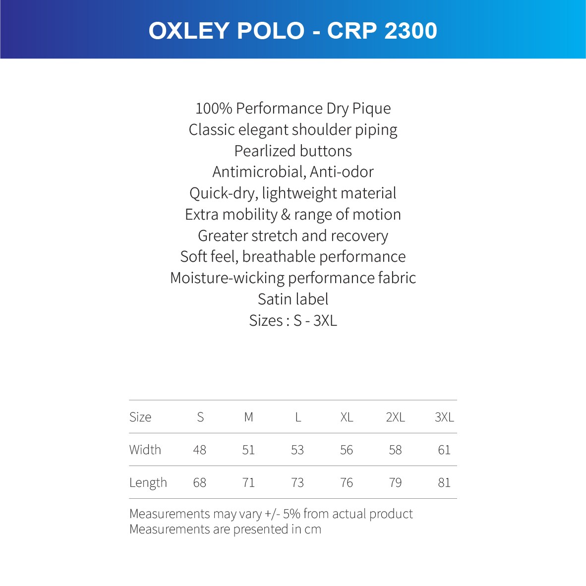 OXLEY POLO - CRP 2300