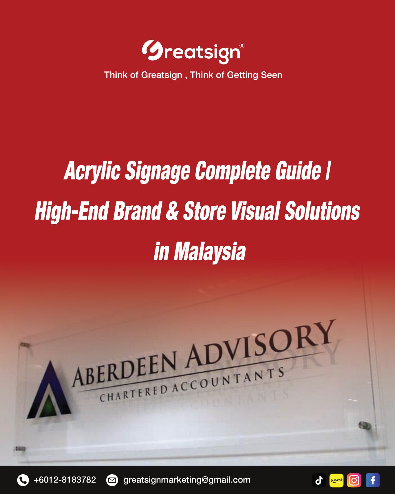 Acrylic Signage Complete Guide | High-End Brand & Store Visual Solutions in Malaysia