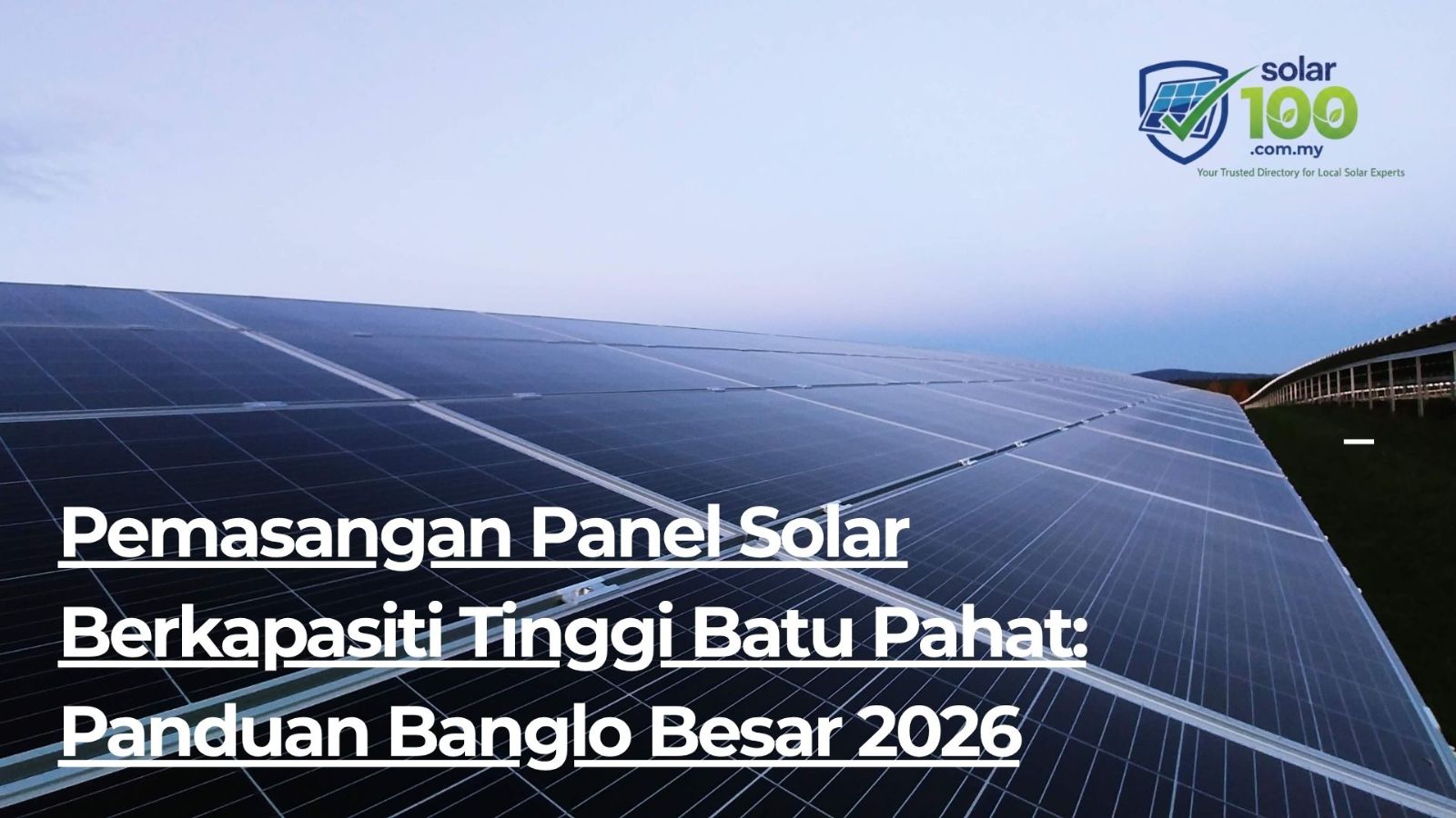 Batu Pahat Solar Panel Installation 2026 | Cost, TNB Savings & Installer Guide