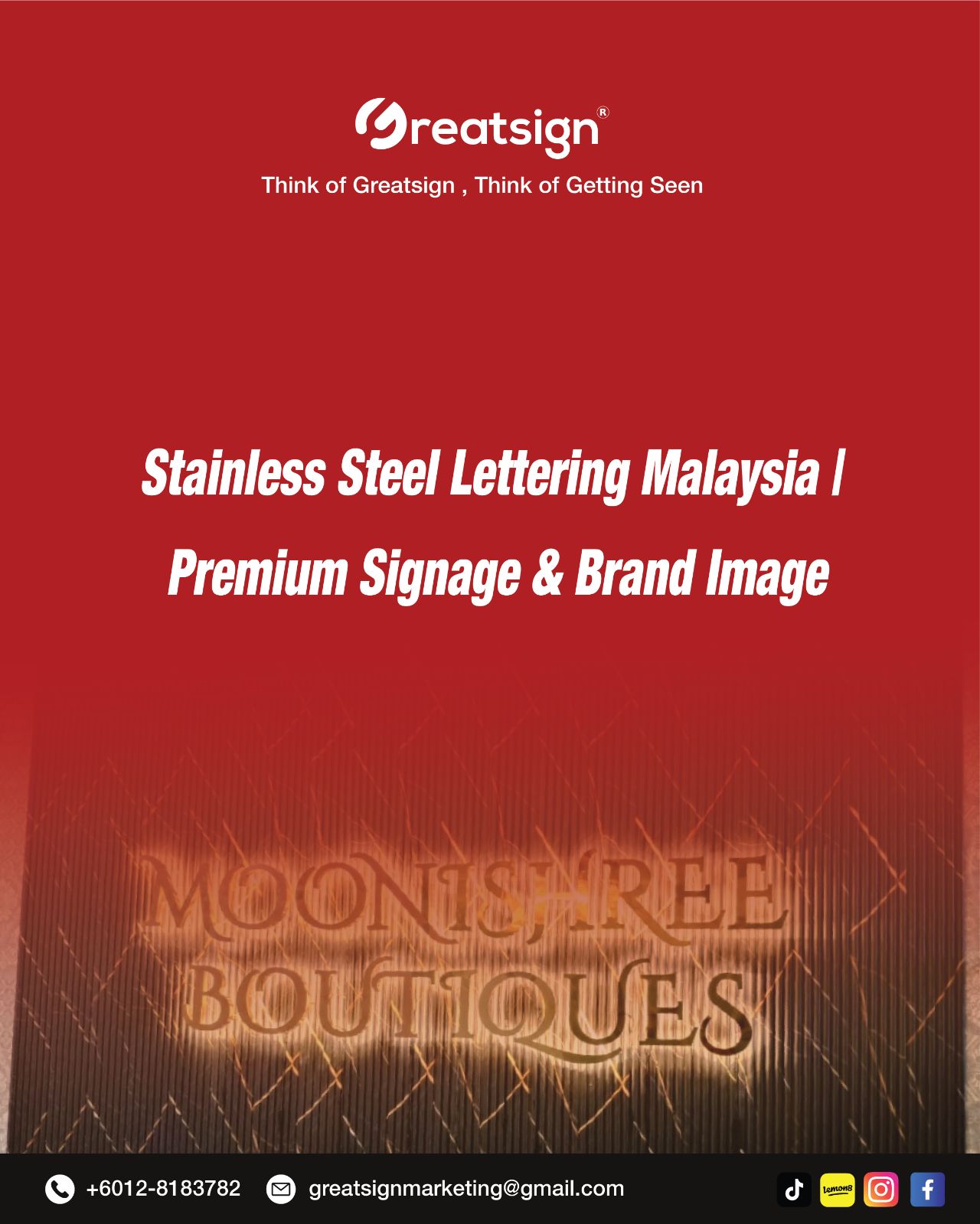 Stainless Steel Lettering Malaysia | Premium Signage & Brand Image