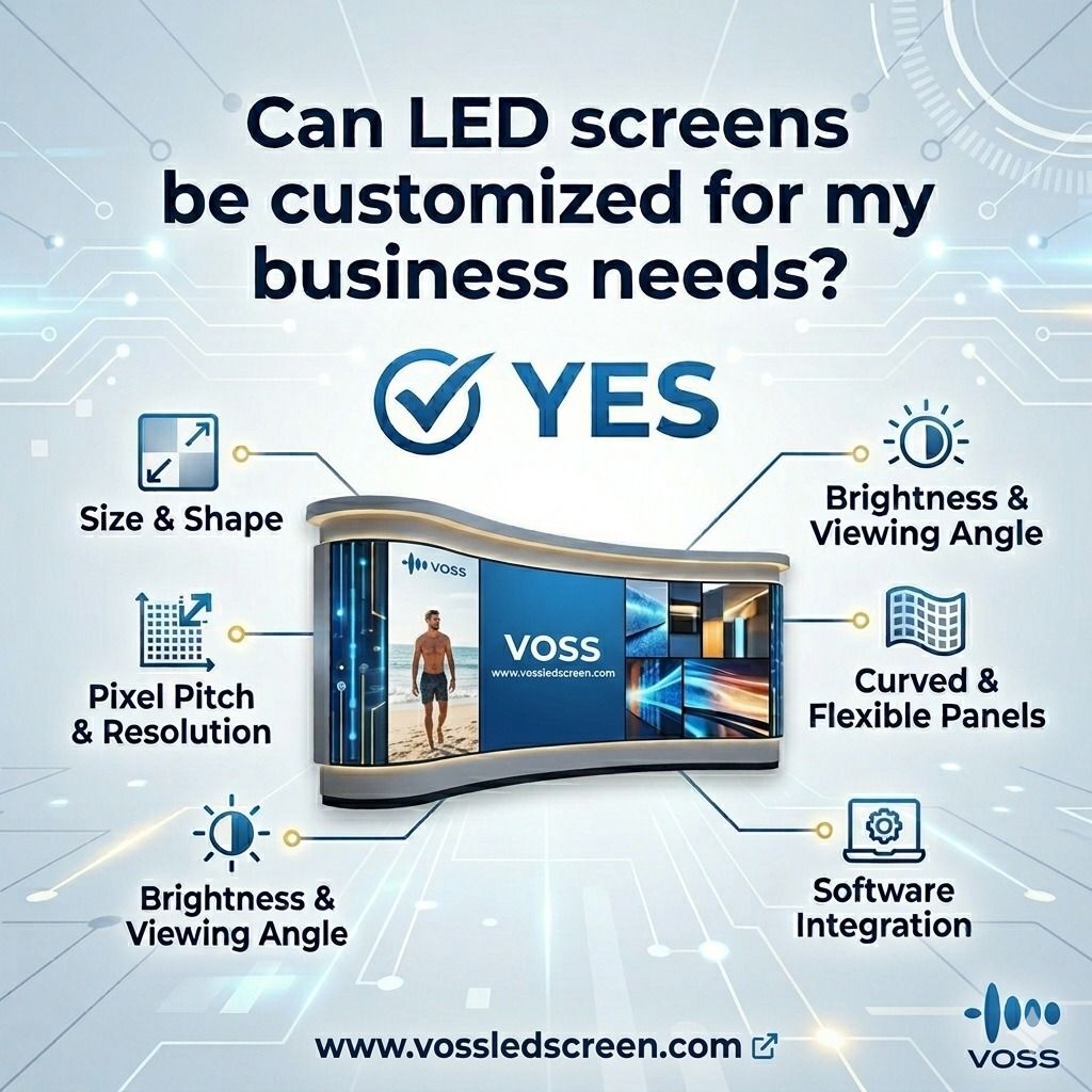 Can LED screens be customized for my business needs?