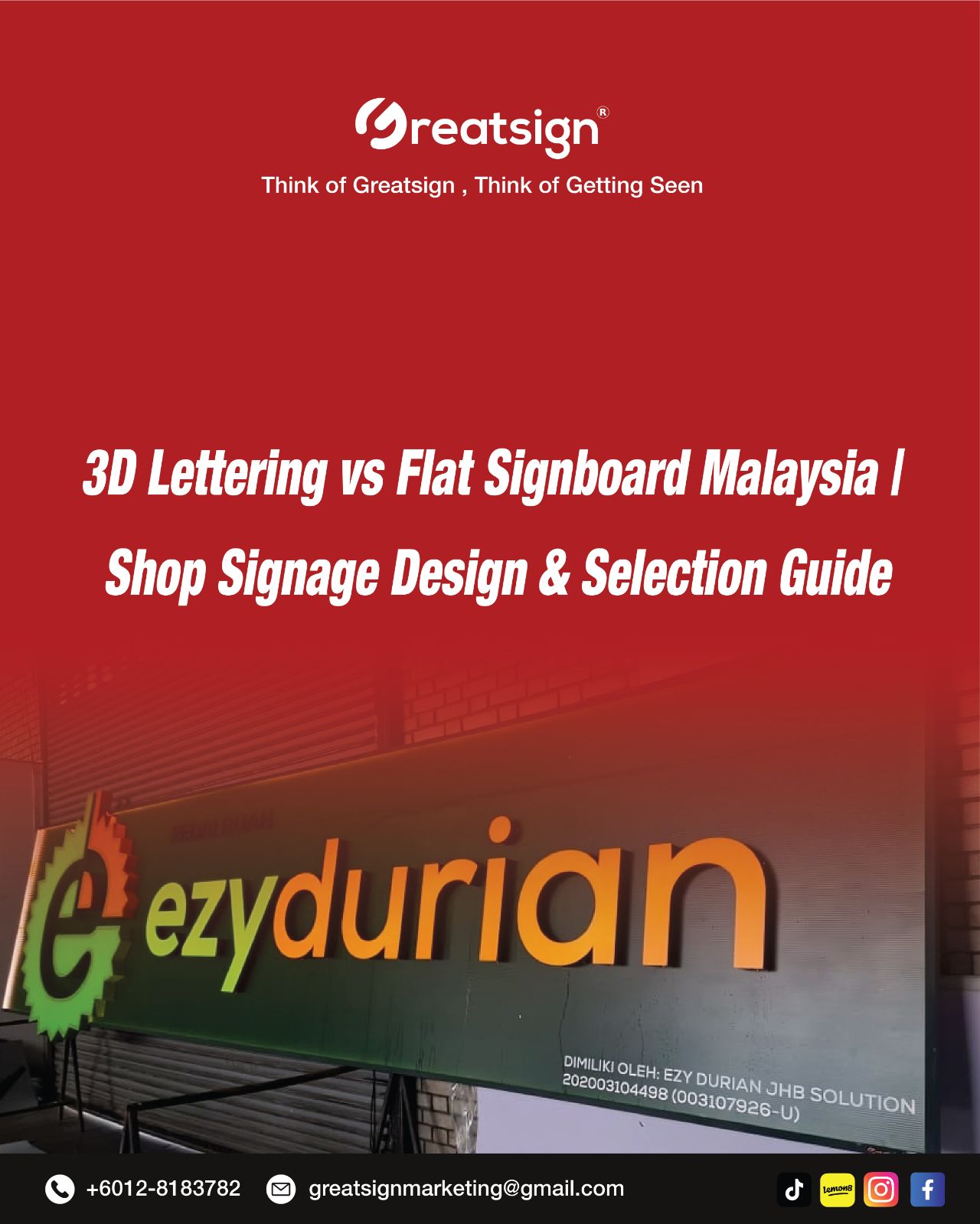 3D Lettering vs Flat Signboard Malaysia | Shop Signage Design & Selection Guide
