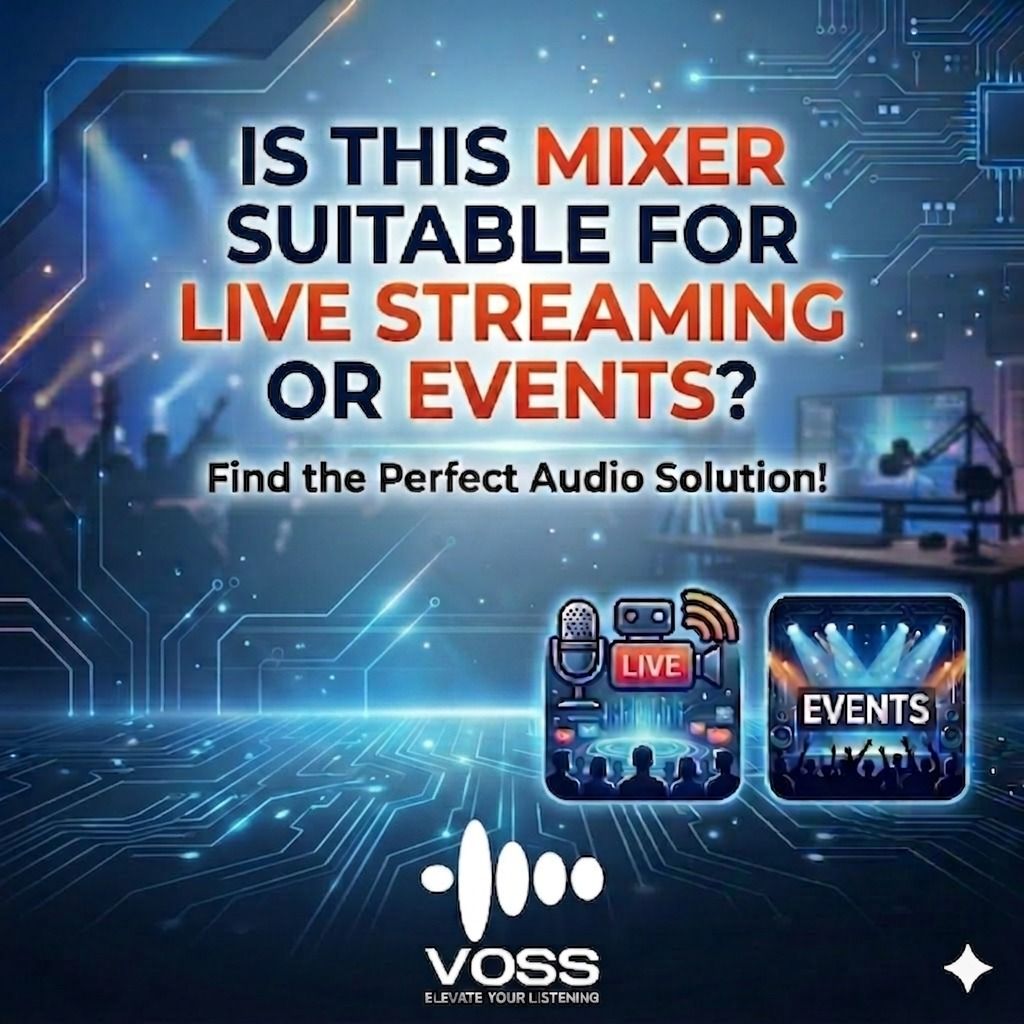 Is this mixer suitable for live streaming or events?