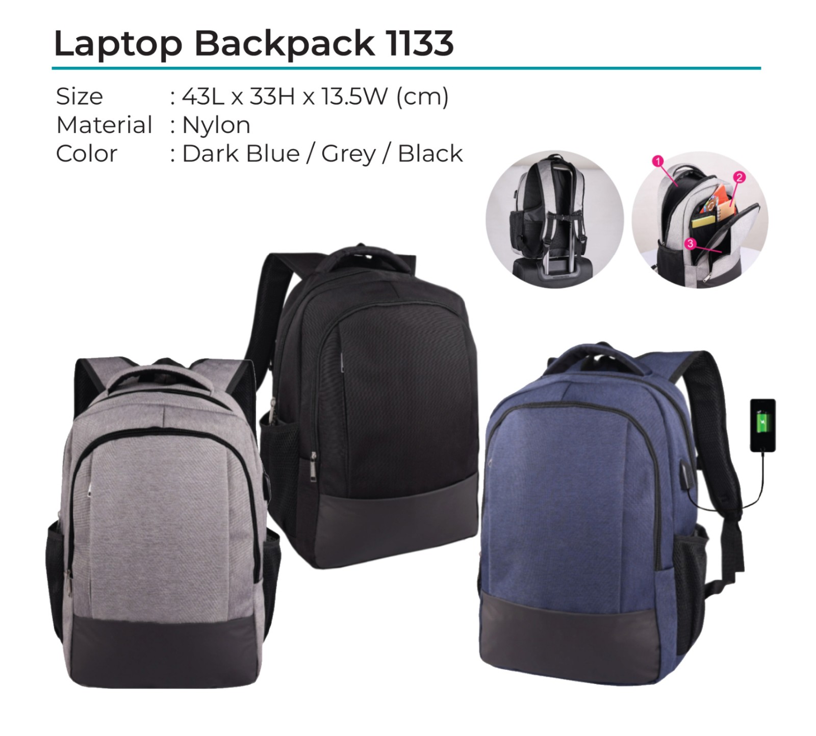 Laptop Backpack 1133