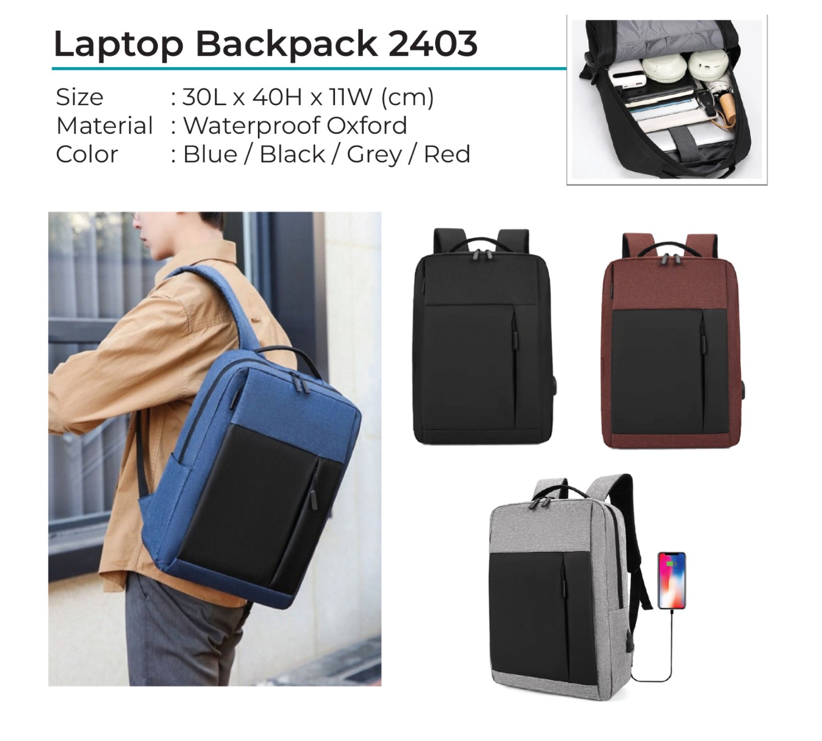 Laptop Backpack 2403