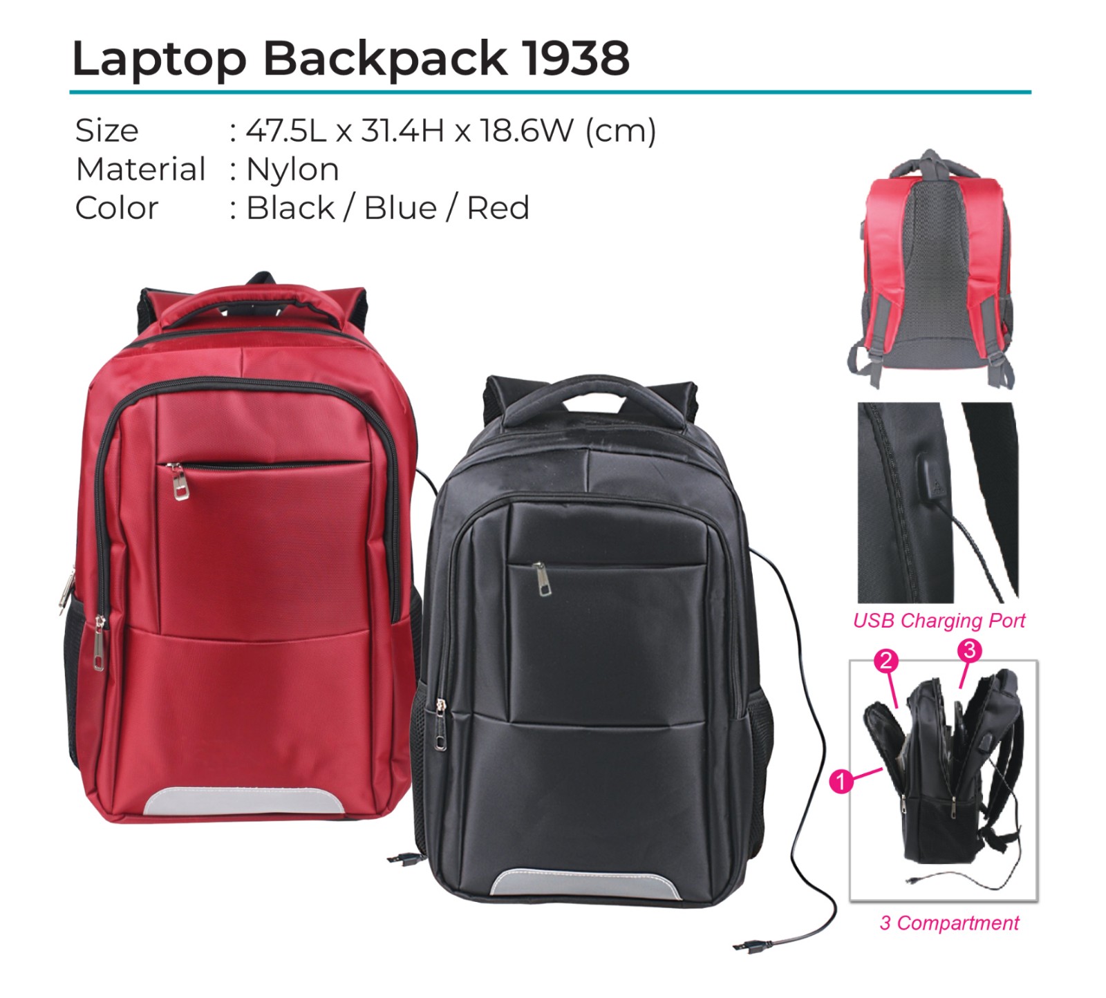Laptop Backpack 1938