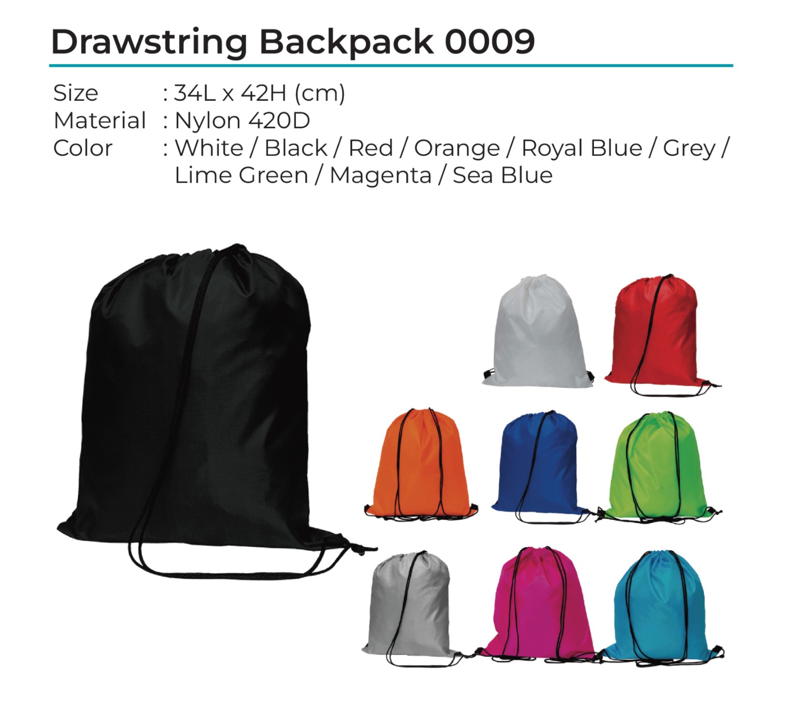 Drawstring Backpack 0009