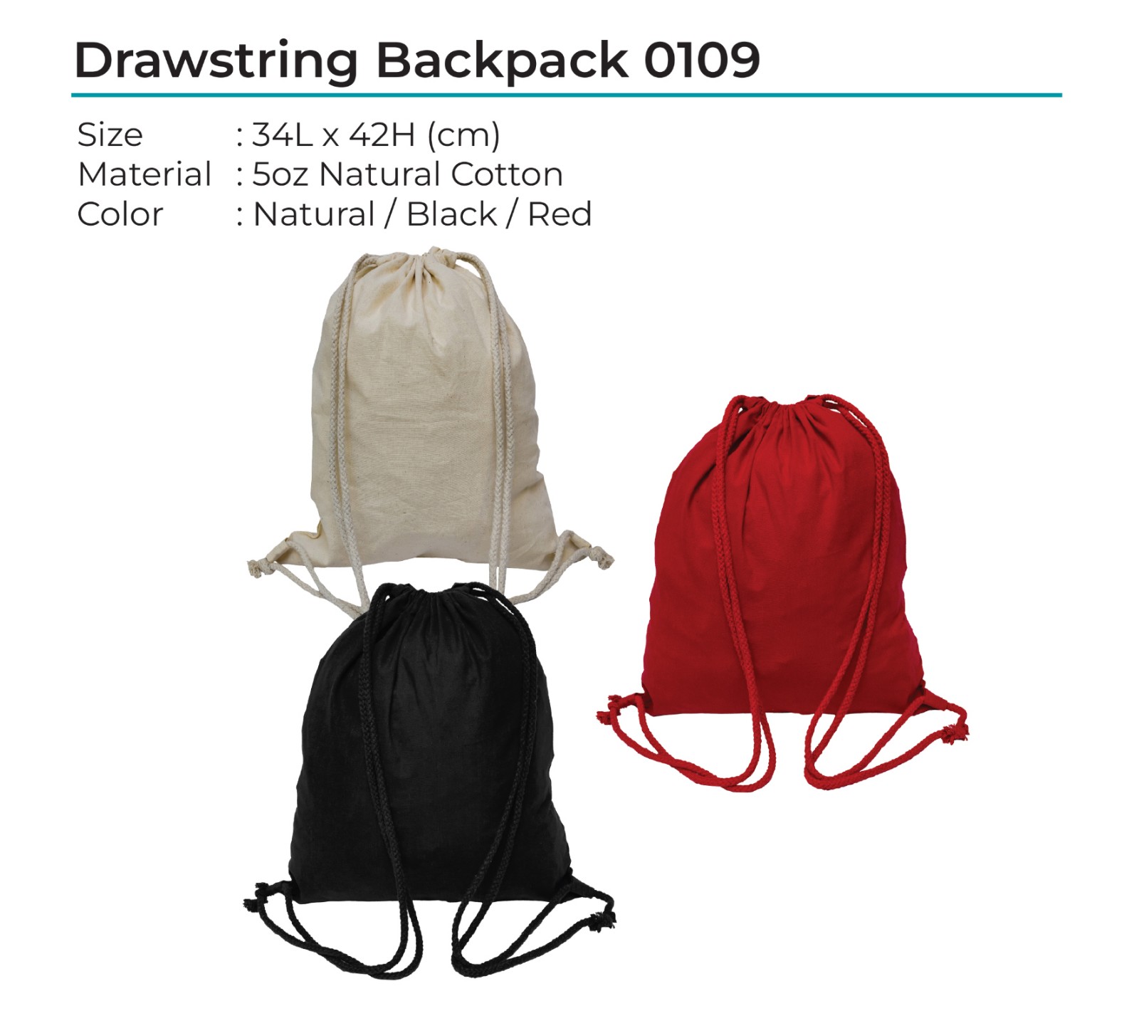 Drawstring Backpack 0109