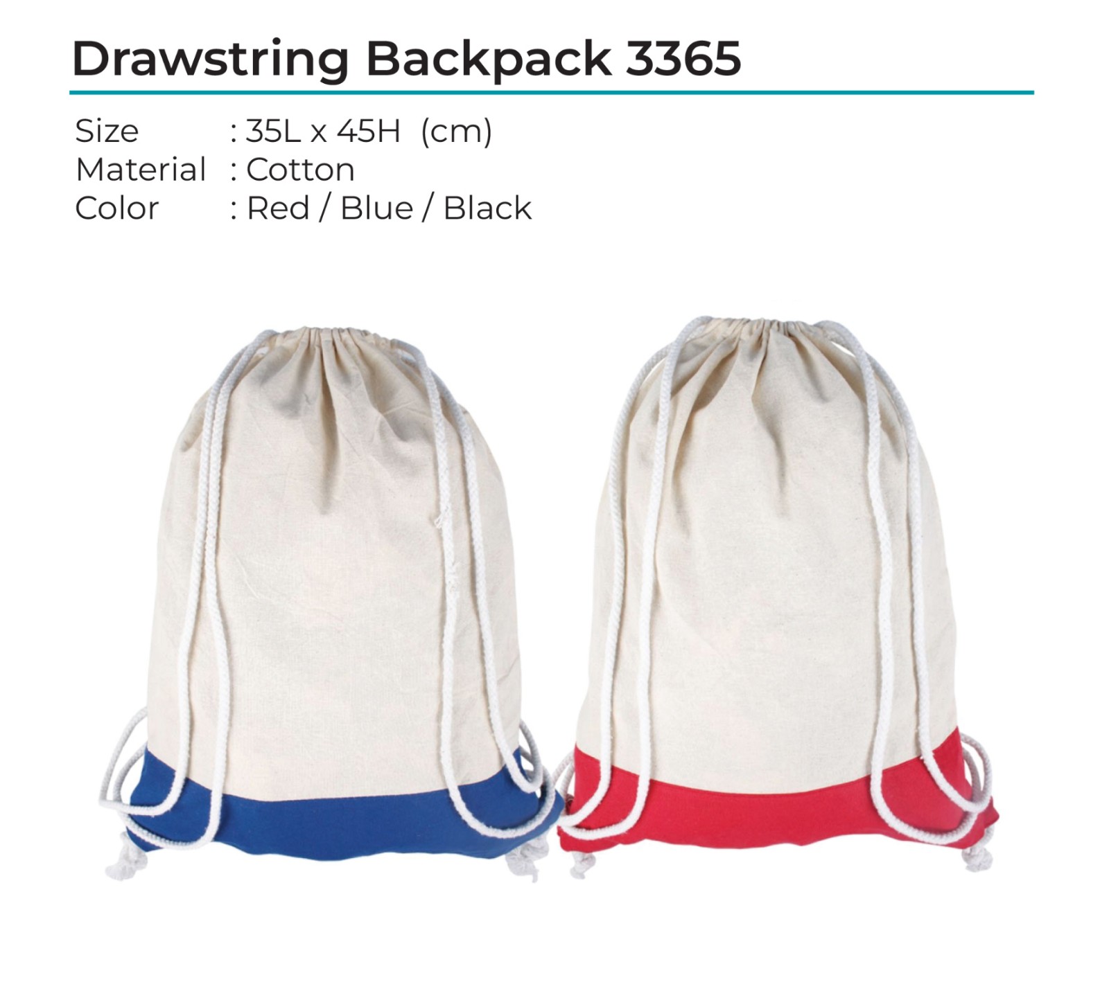 Drawstring Backpack 3365
