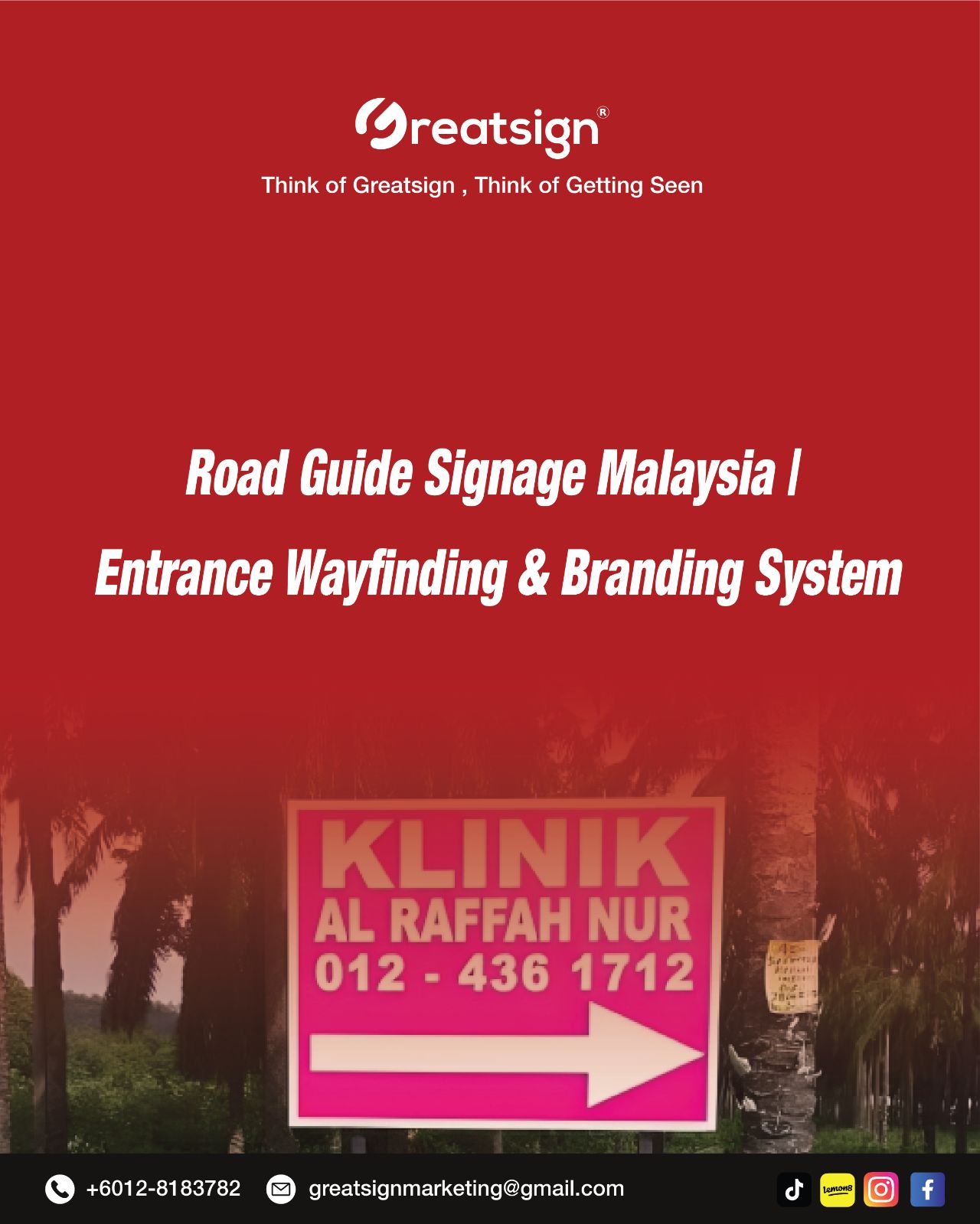 Road Guide Signage Malaysia | Entrance Wayfinding & Branding System