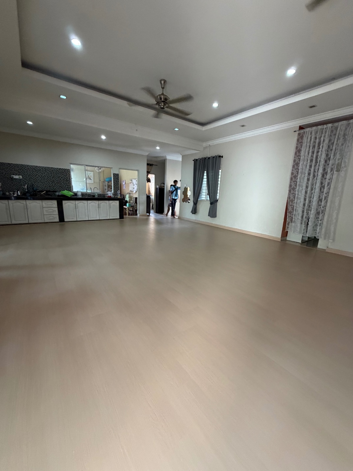 Spc Flooring,WPL Aqua Floor,Waterproof Laminate Flooring installation at Karak,Bentong,Temerloh Pahang.Pvc skirting ,Selflevelling