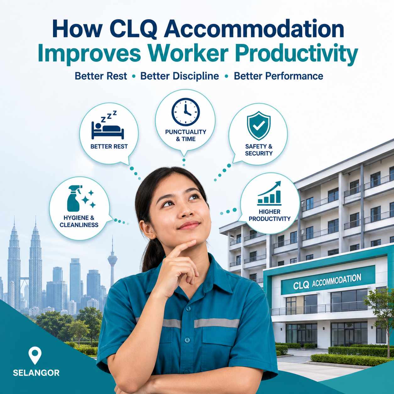 How CLQ Accommodation Improves Worker Productivity in Selangor
