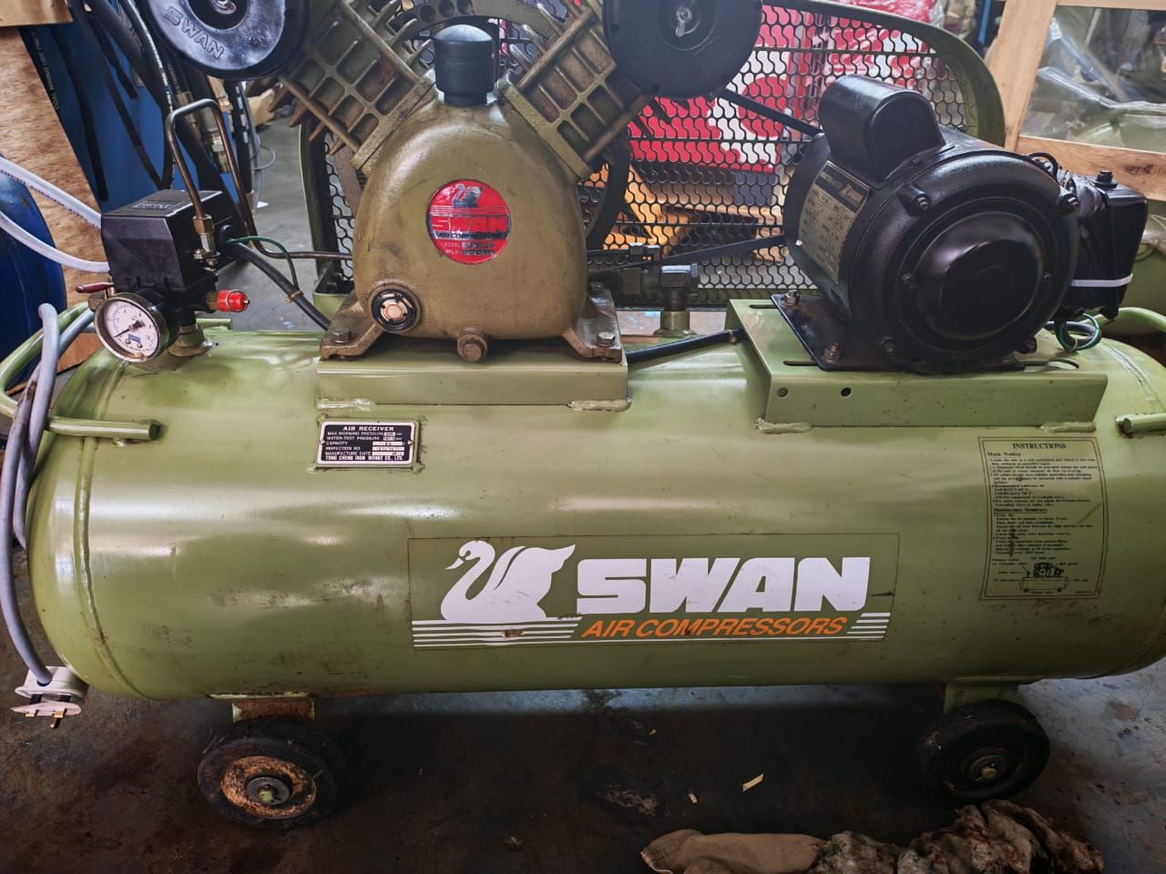 Used Swan Piston Air Compressor 