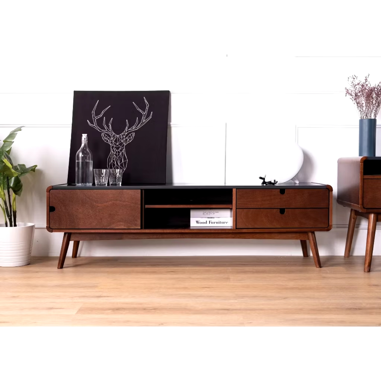 TV Console Walnut