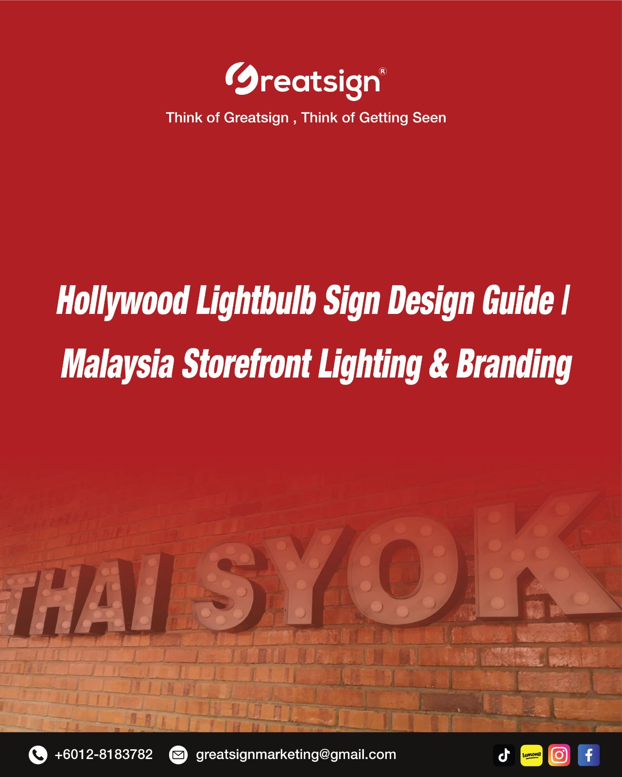 Hollywood Lightbulb Sign Design Guide | Malaysia Storefront Lighting & Branding