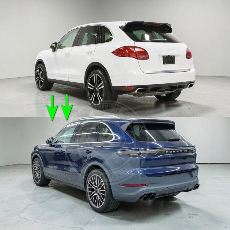 Porsche Cayenne 958 to 2024 9Y0.2 facelift Bodykit Rear Conversion