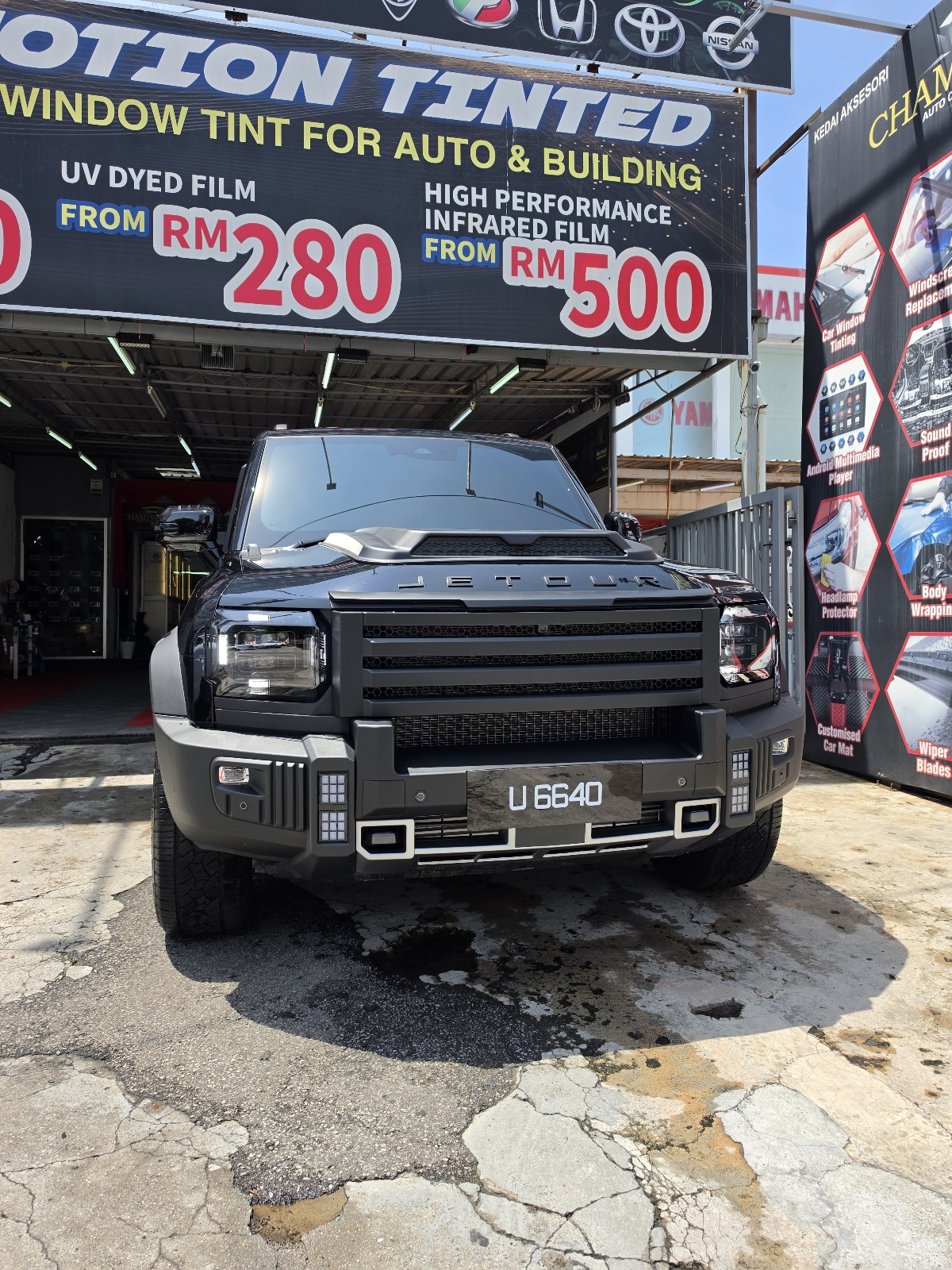 Jetour black edition front grille