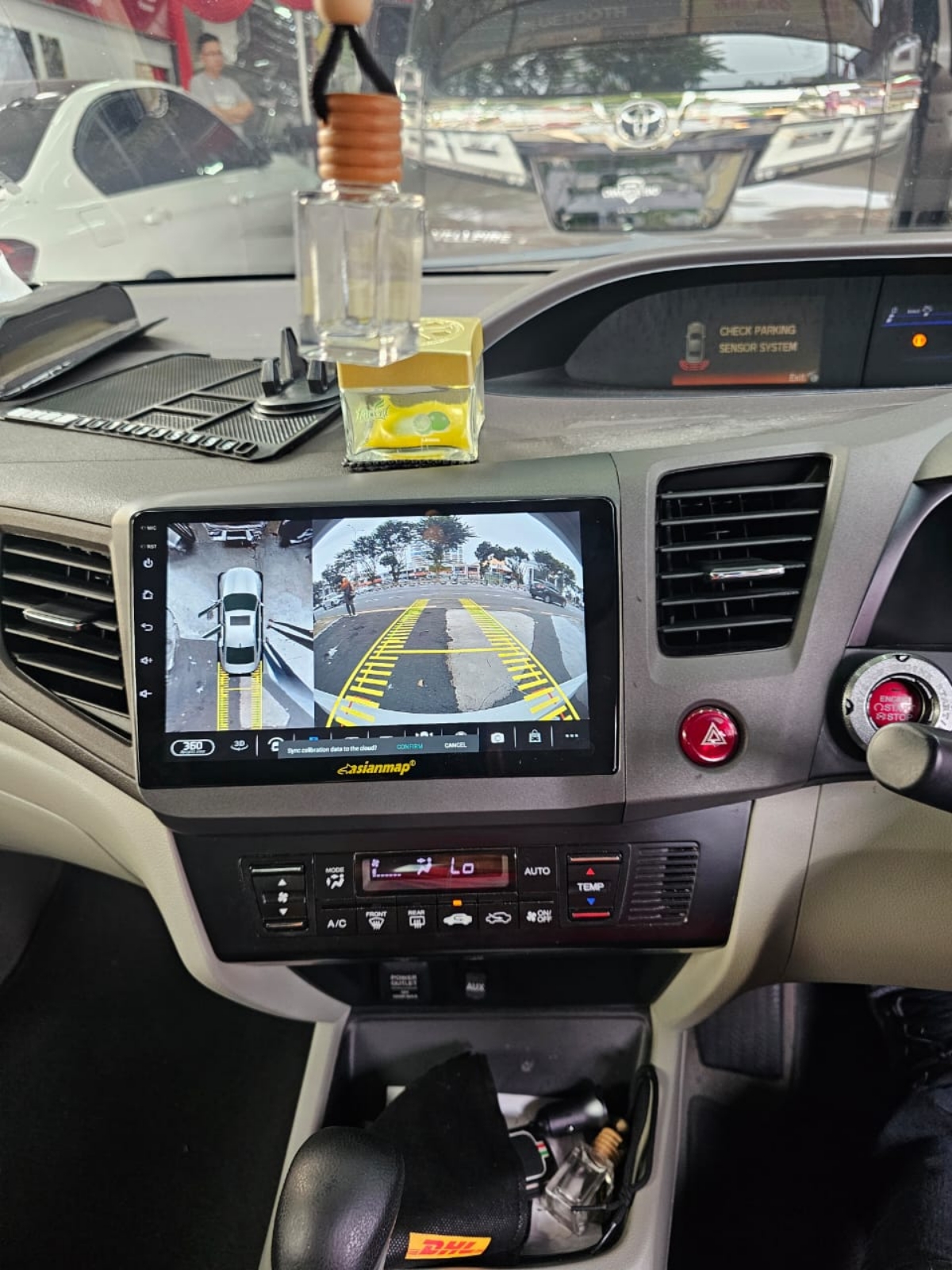 CIVIC FB 12-15 9'' ANDROID 360 CAMERA