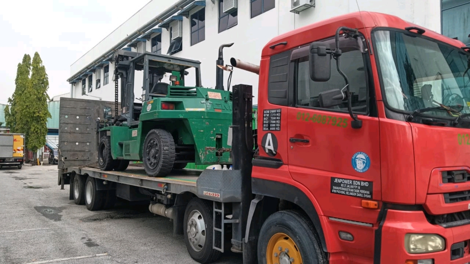 10ton forklift rental in Selangor 