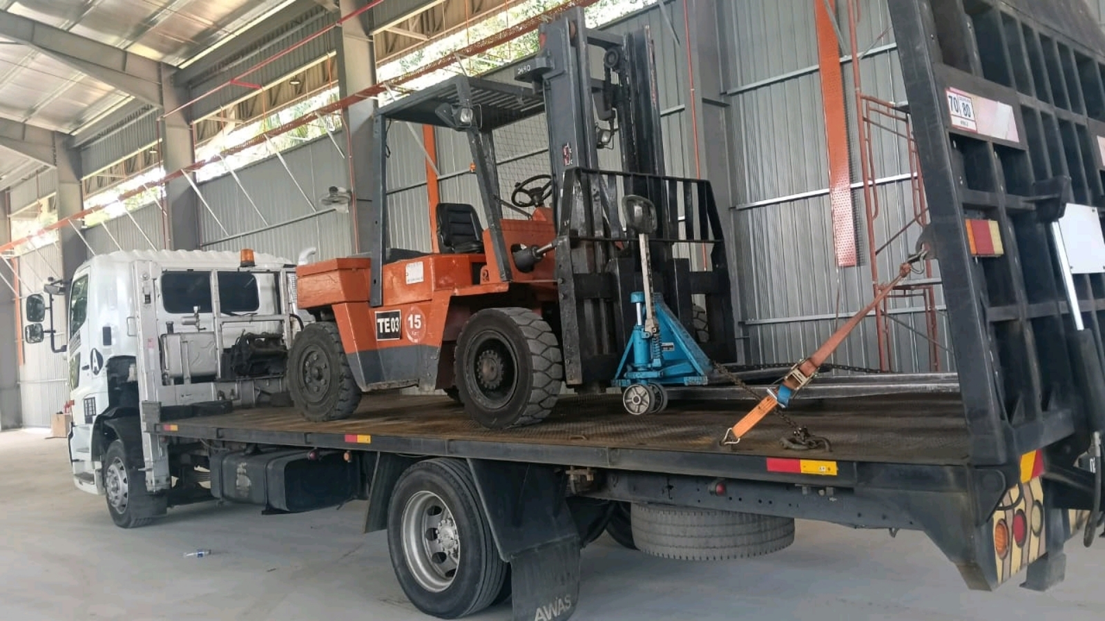 forklift rental relocation factory 