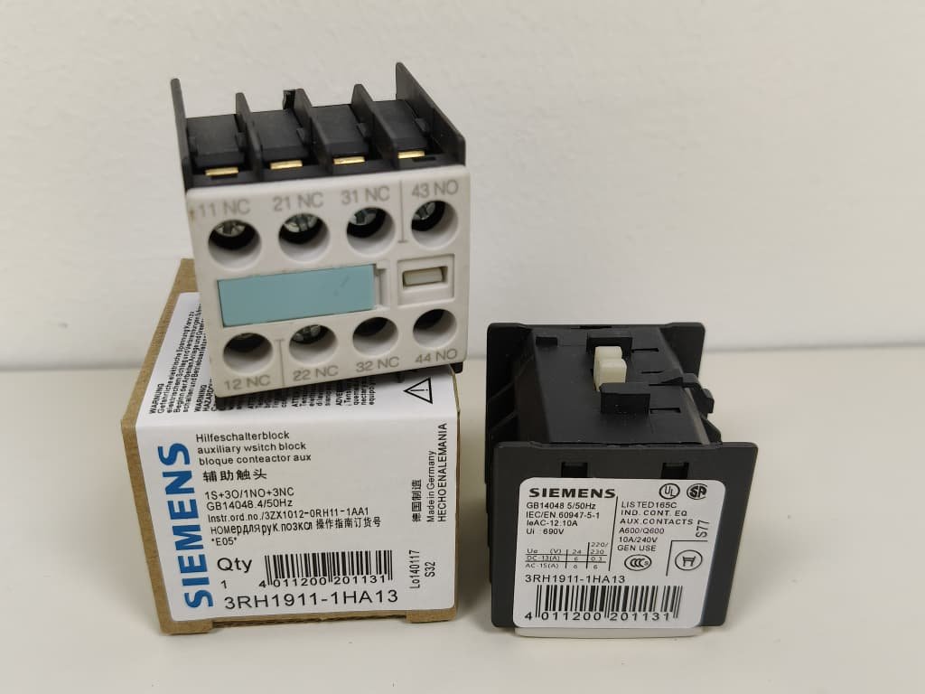 Siemens 3RH1911-1HA13 Auxiliary Switch Block Malaysia
