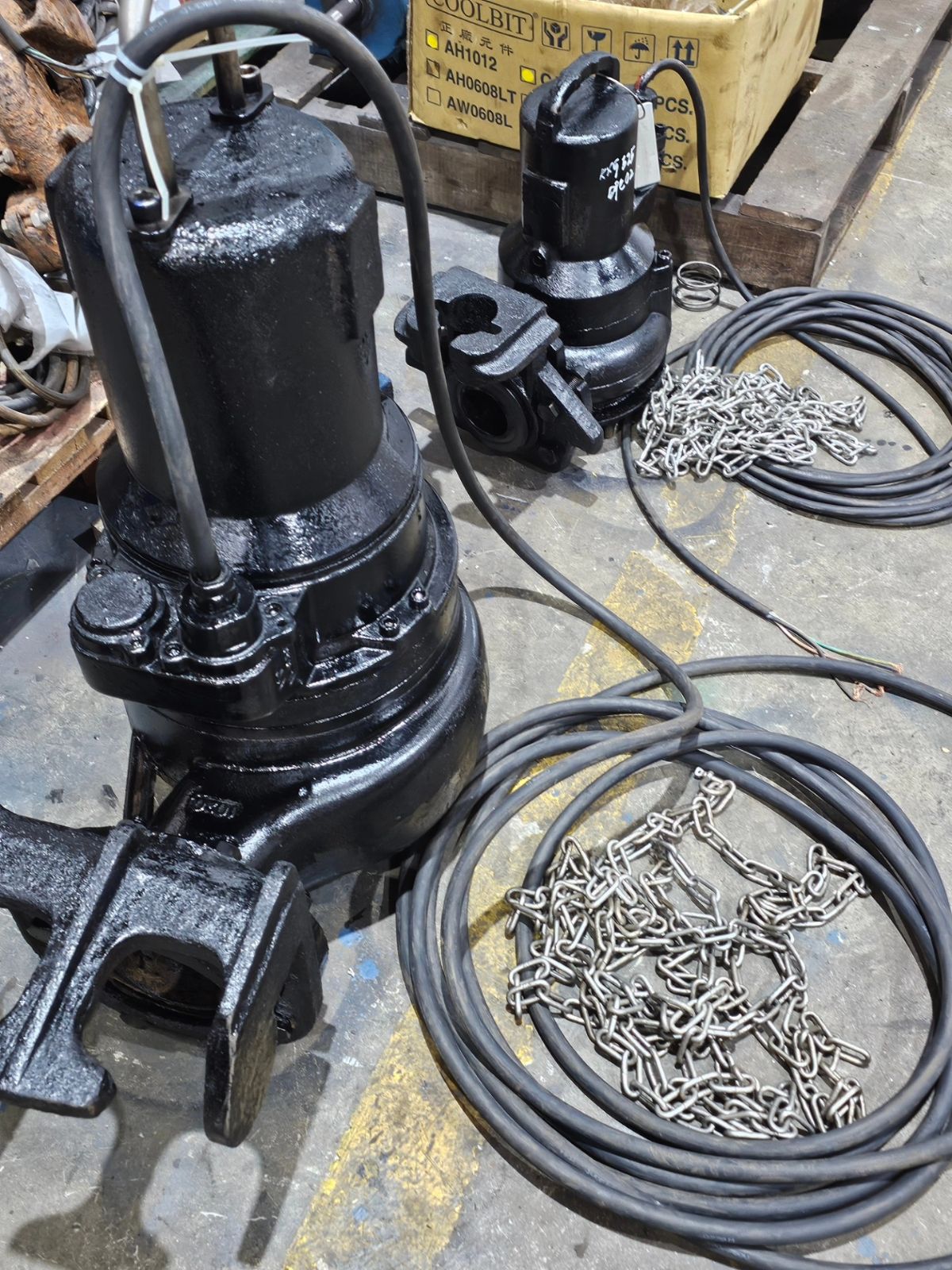 Heavy-Duty Submersible Pumps Fully Serviced and Ready for Operation