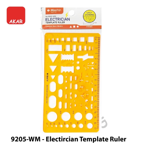 9205-WM - (1PC) Circle Template Ruler / Technical Drawing Template Ruler / Architectural Engineering Interior Furniture Ruler Stationery Set Desktop Stationery Selangor, Malaysia, Kuala Lumpur (KL), Semenyih Supplier, Suppliers, Supply, Supplies | V CAN (1999) SDN BHD