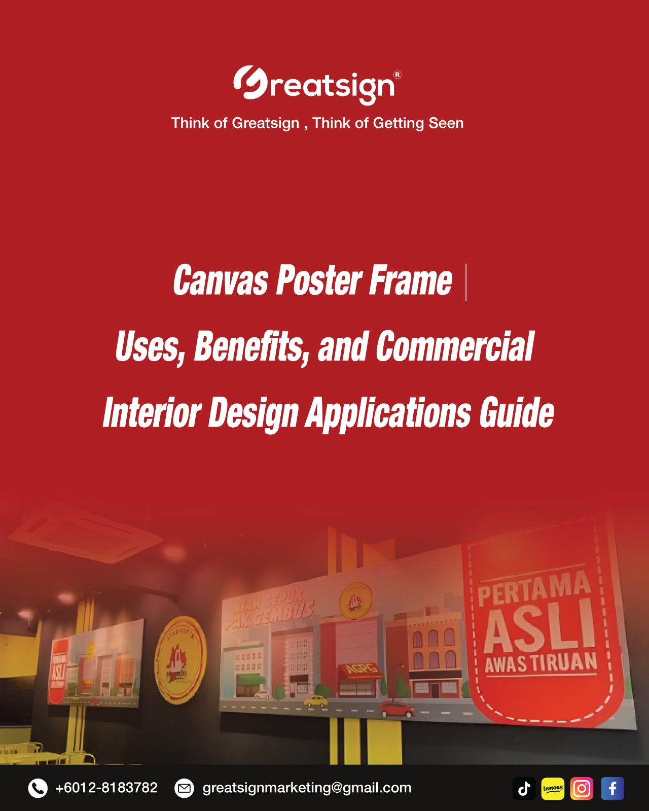 Canvas Poster Frame｜Uses, Benefits, and Commercial Interior Design Applications Guide