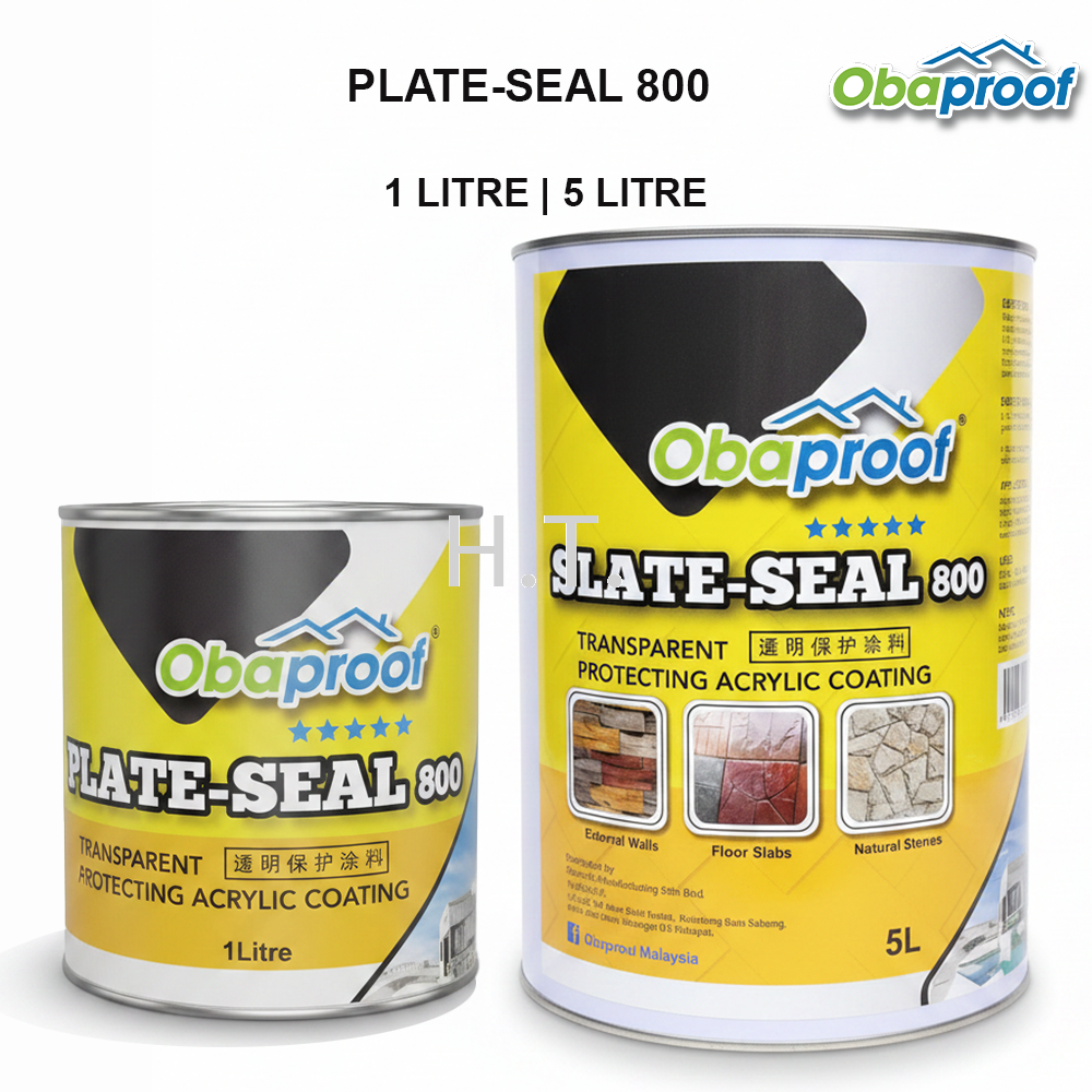 OBAPROOF PLATE-SEAL 800 | WATERPROOF SEALANT FOR CONSTRUCTION & BUILDING SURFACES 1L | 5L