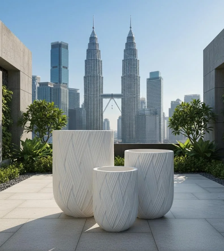 Fiberglass Flowerpot Specialist KL Malaysia PC1247-17186 马来西亚雪隆区玻璃钢花盆专家 Pakar Pasu Bunga Fiberglass  Malaysia