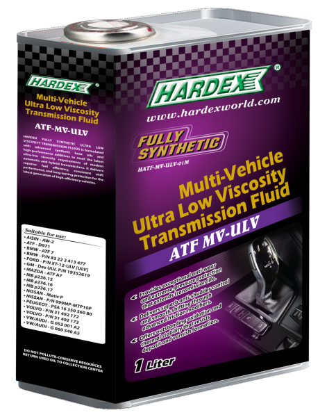 HARDEX FULLY SYNTHETIC MULTI-VEHICLE ULTRA LOW VISCOSITY TRANSMISSION FLUID ATF MV-ULV FULLY SYNTHETIC ATF, CVTF & DCTF LUBRICANT PRODUCTS Pahang, Malaysia, Kuantan Manufacturer, Supplier, Distributor, Supply | Hardex Corporation Sdn Bhd