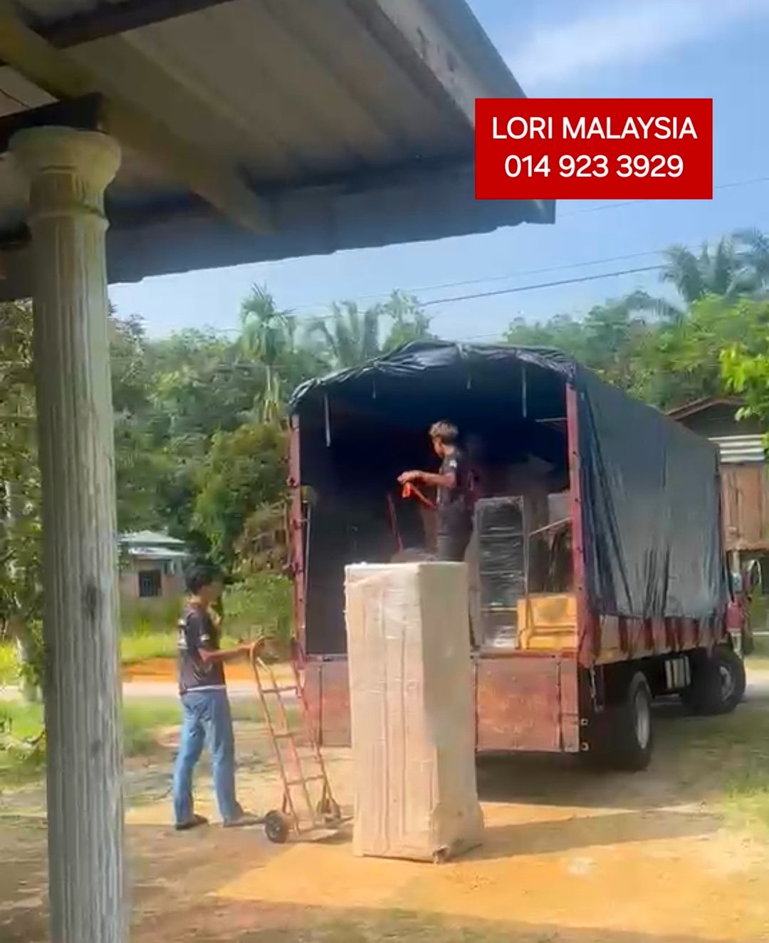 Lori Sewa Murah Pindah Rumah dari Nibong Tebal Pulau Pinang ke Kuala Nerang Kedah guna lori 3 Tan 17 Ft Termasuk pekerja angkat barang 