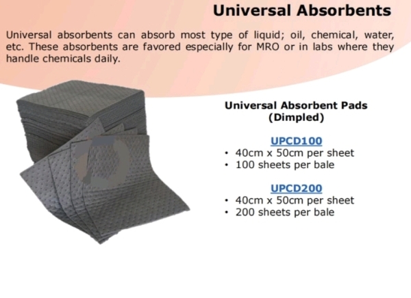 UNIVERSAL ABSORBENT PADS (DIMPLED) (100sheets/Bale OR 200 sheets/Bale) Oil Spill Control Cleaner Kuala Lumpur (KL), Malaysia, Selangor, Salak South, Balakong Supplier, Suppliers, Supply, Supplies | Cheong Seng Hardware Sdn Bhd