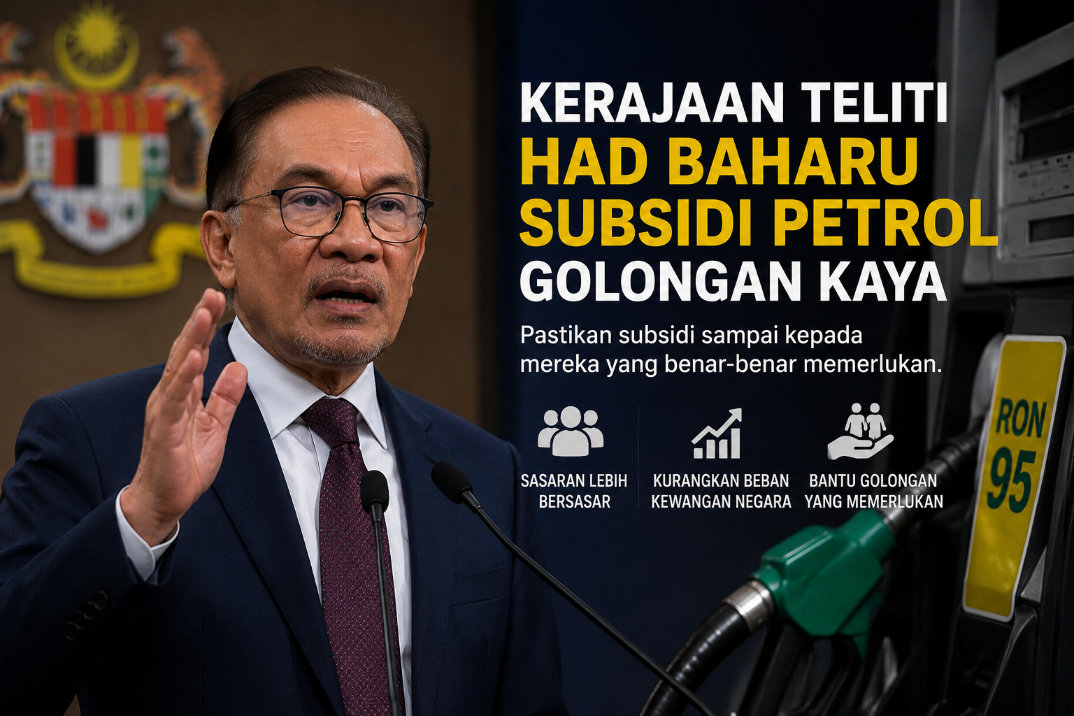 Kerajaan Malaysia Kaji Had Baharu Subsidi Petrol Golongan Kaya T20 – Subsidi Bersasar Bakal Dilaksana