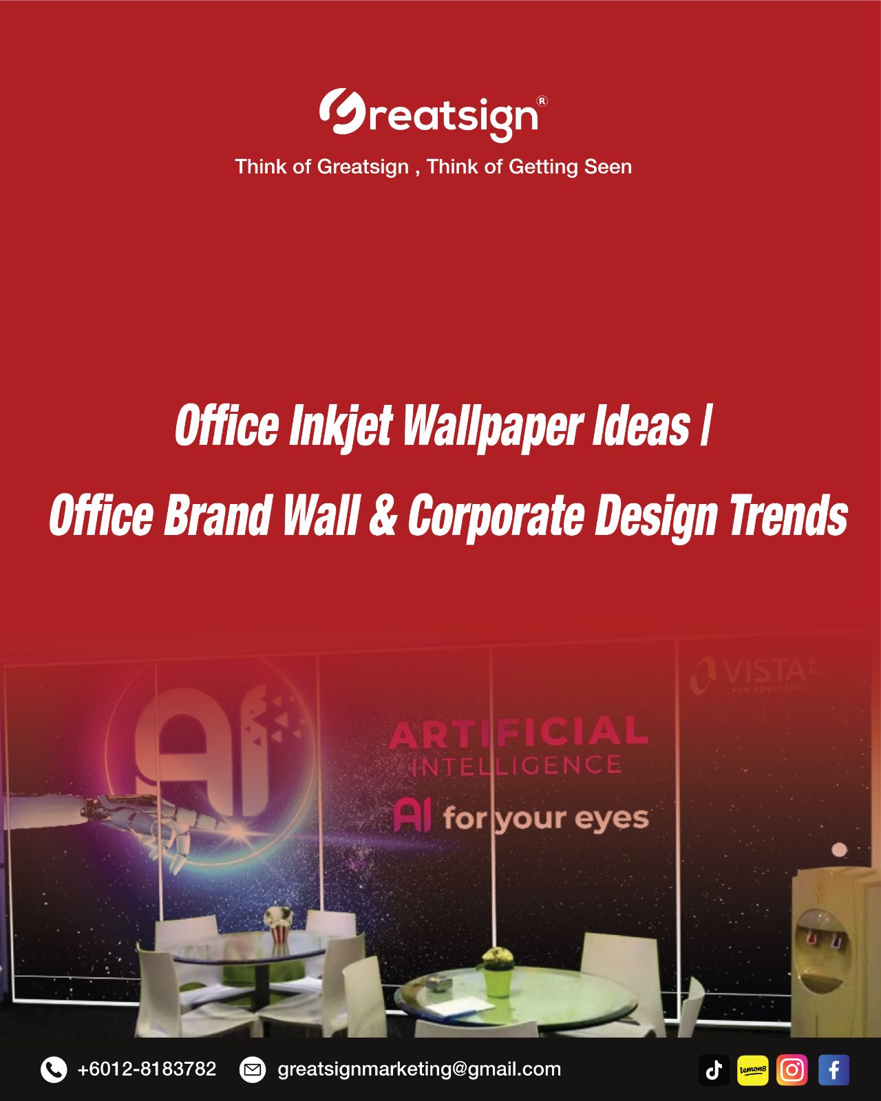 Office Inkjet Wallpaper Ideas｜Office Brand Wall & Corporate Design Trends