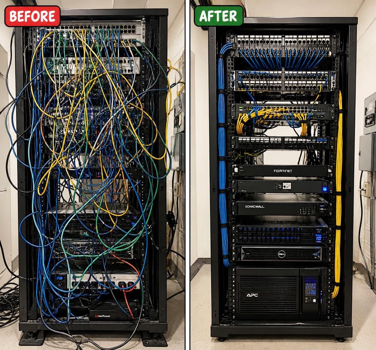 Messy to Mastery: Professional Cable Management